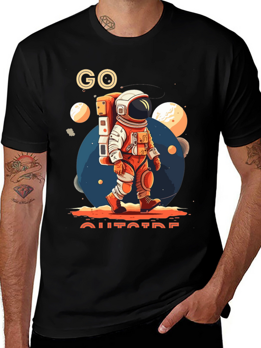 Go Outside Astronaut T-Shirt