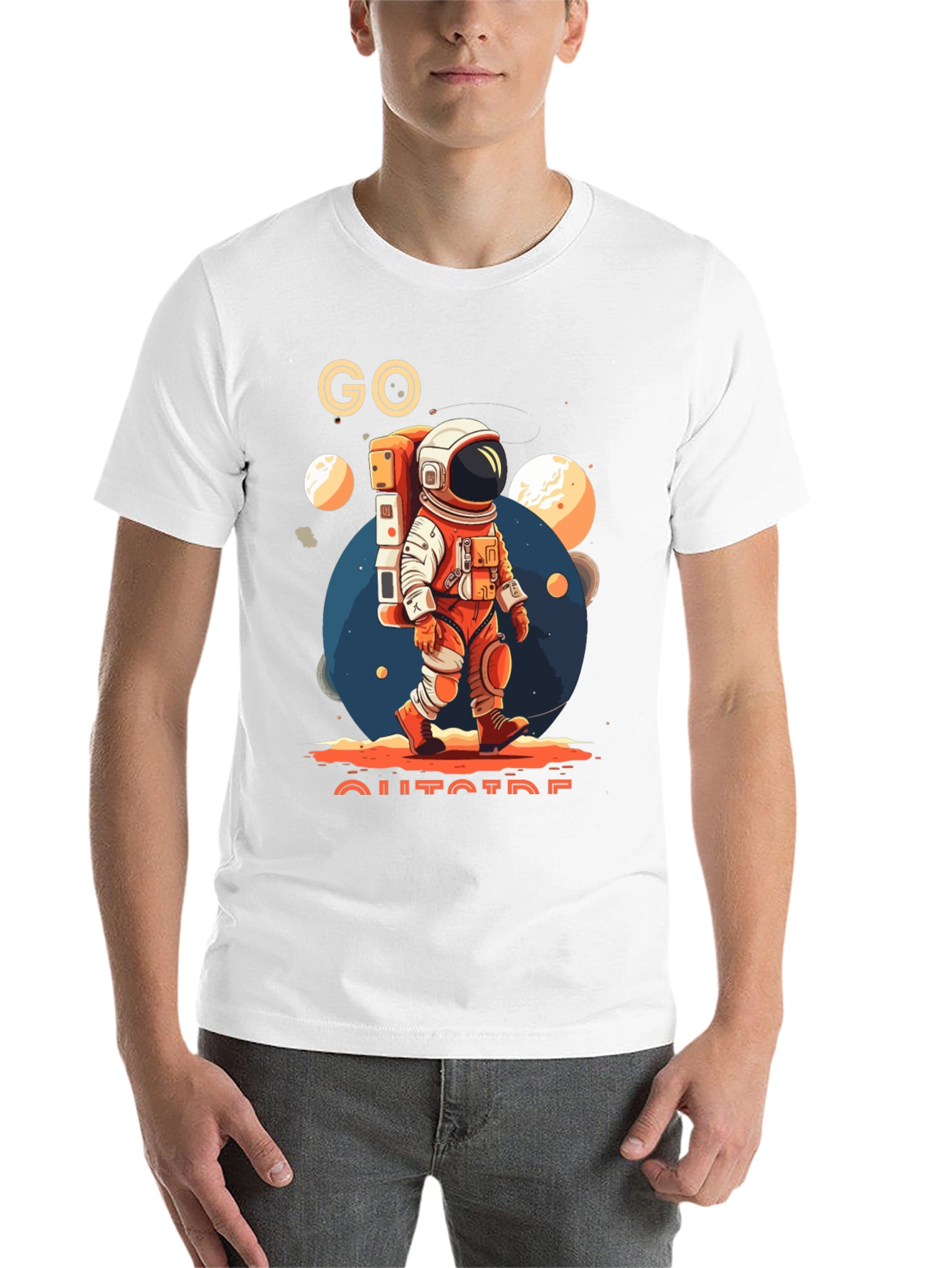 Go Outside Astronaut T-Shirt