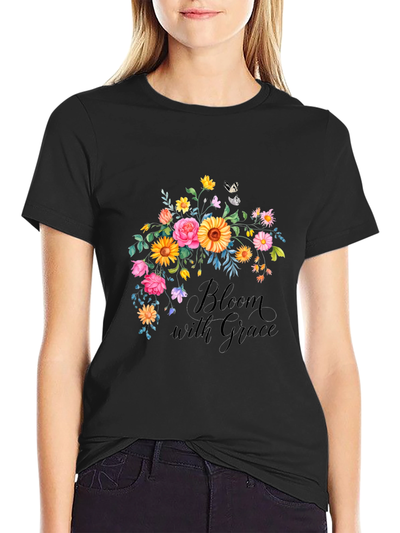 Bloom with Grace Floral T-Shirt