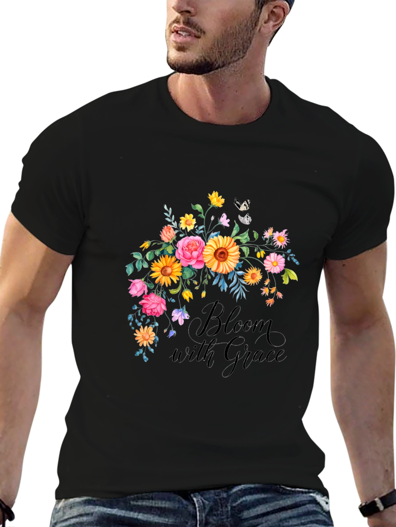 Bloom with Grace Floral T-Shirt