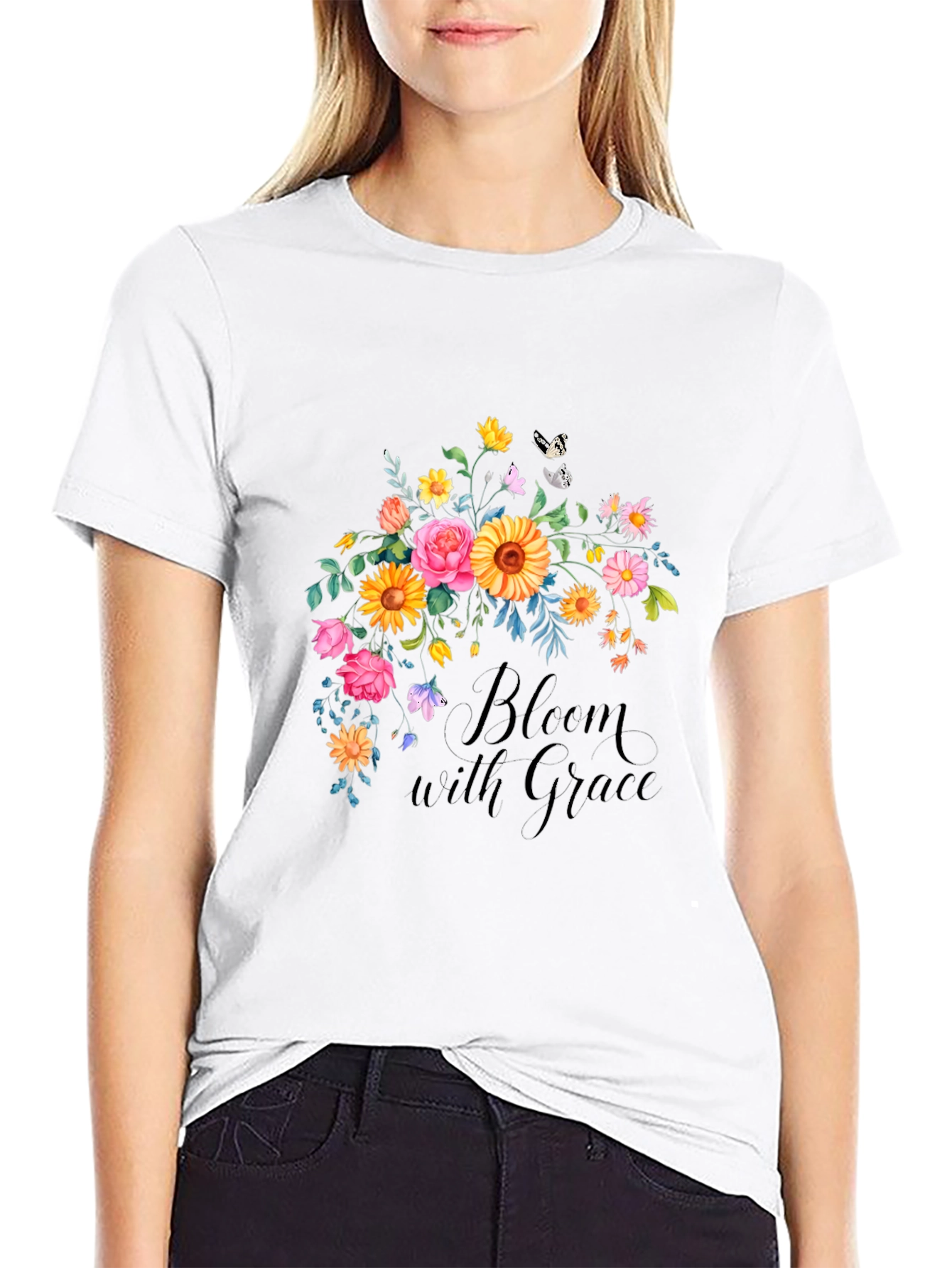 Bloom with Grace Floral T-Shirt