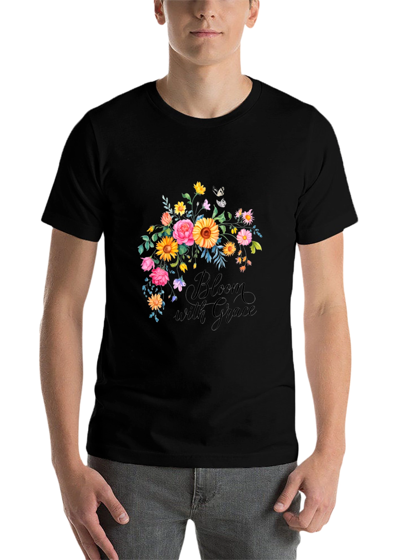 Bloom with Grace Floral T-Shirt