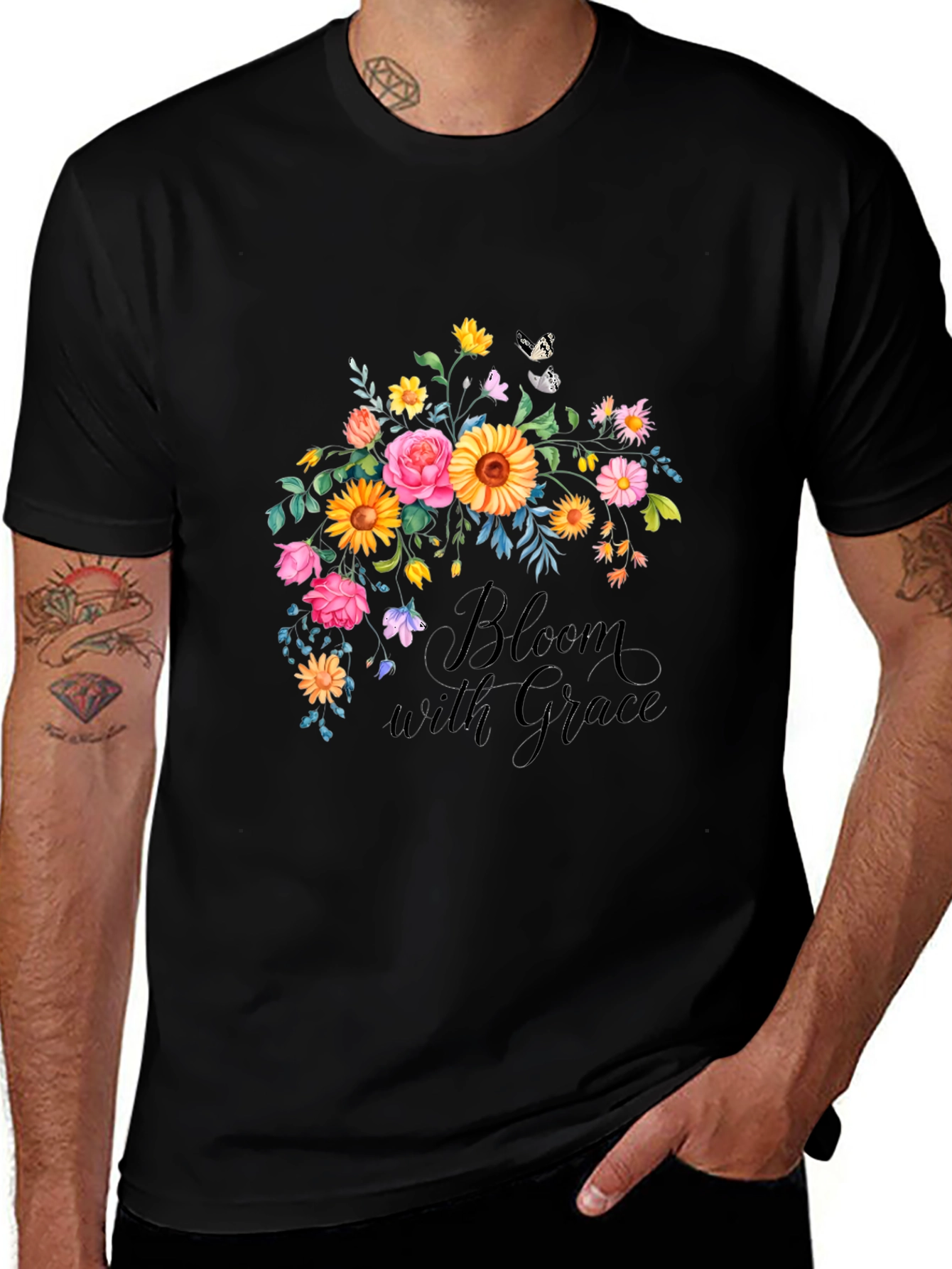 Bloom with Grace Floral T-Shirt