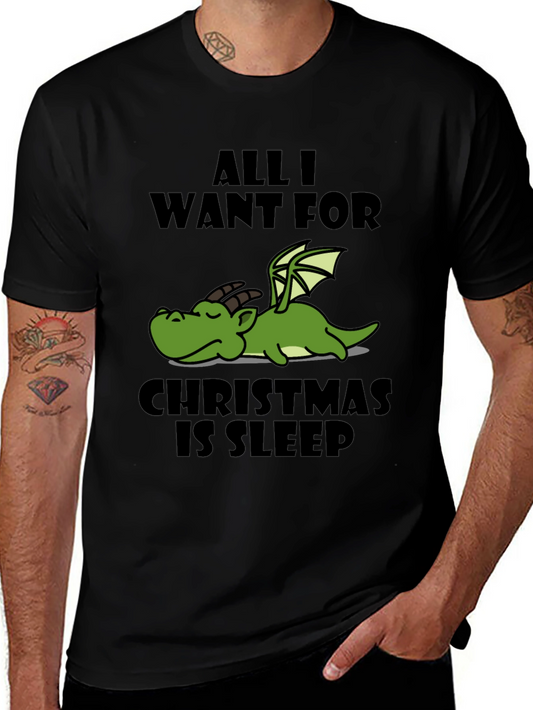 All I Want for Christmas is Sleep Dragon Graphic Tee