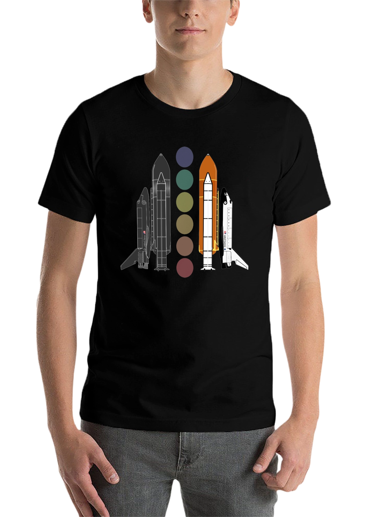 Space Shuttle Evolution Graphic T-Shirt