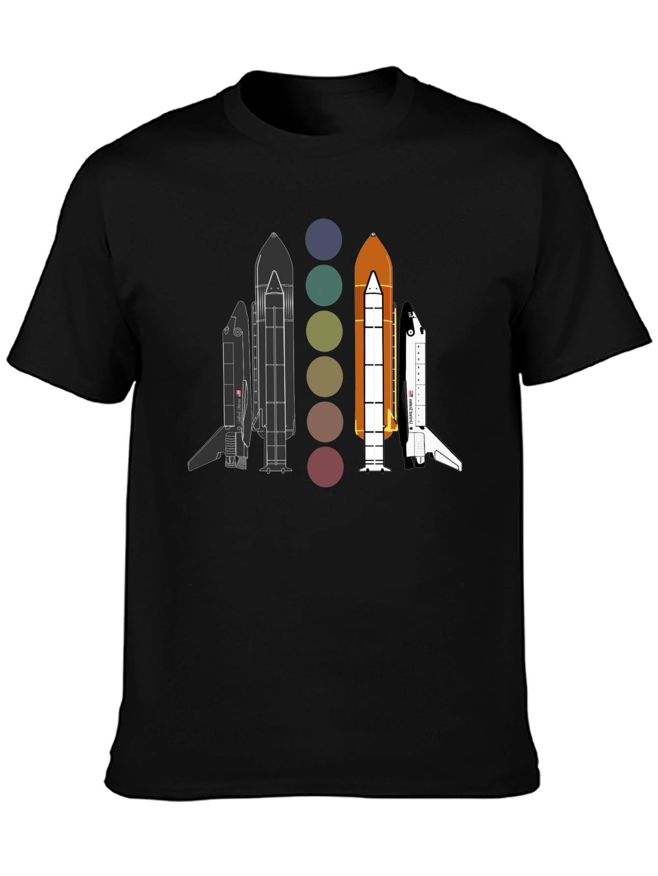 Space Shuttle Evolution Graphic T-Shirt