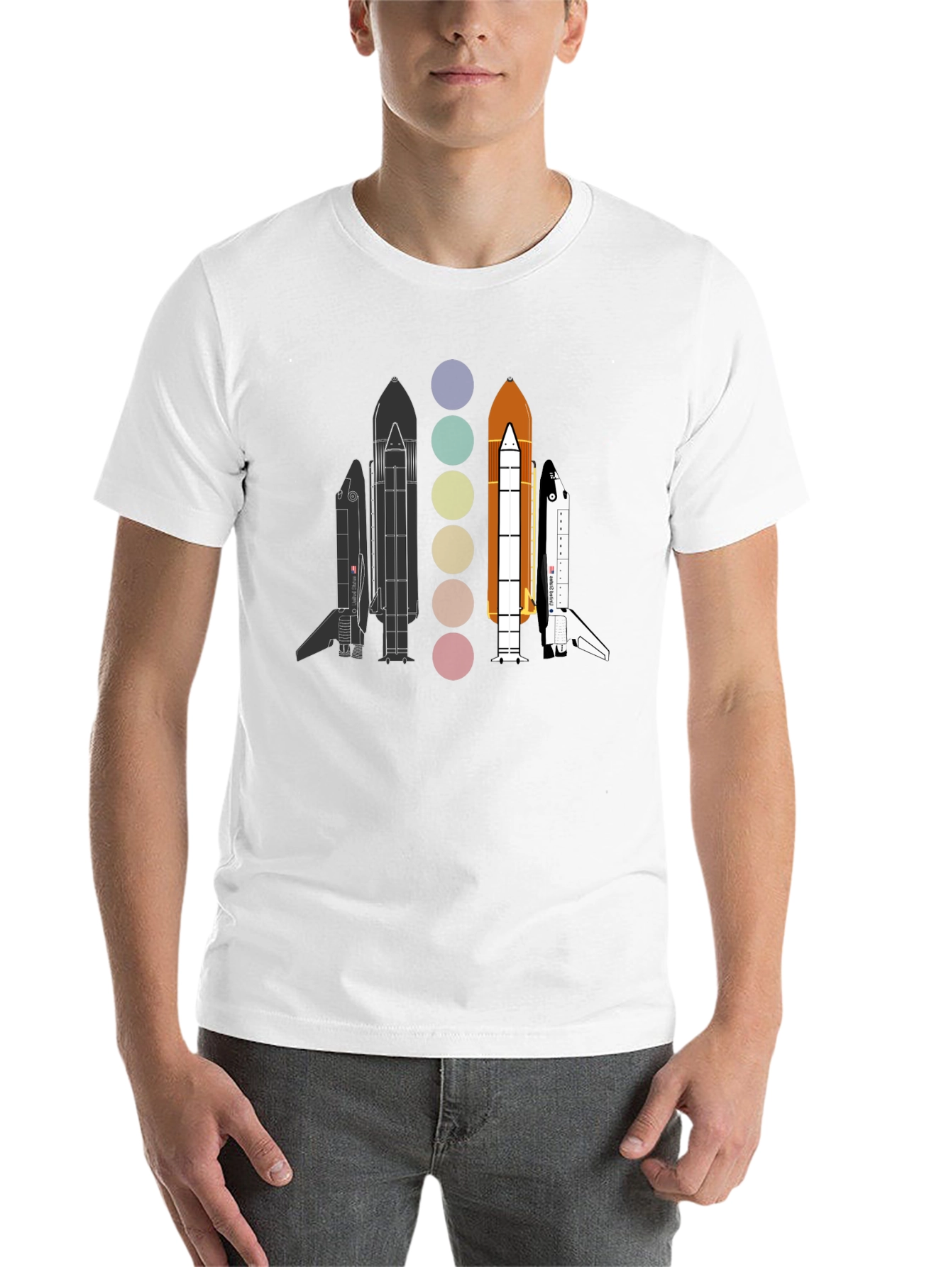 Space Shuttle Evolution Graphic T-Shirt
