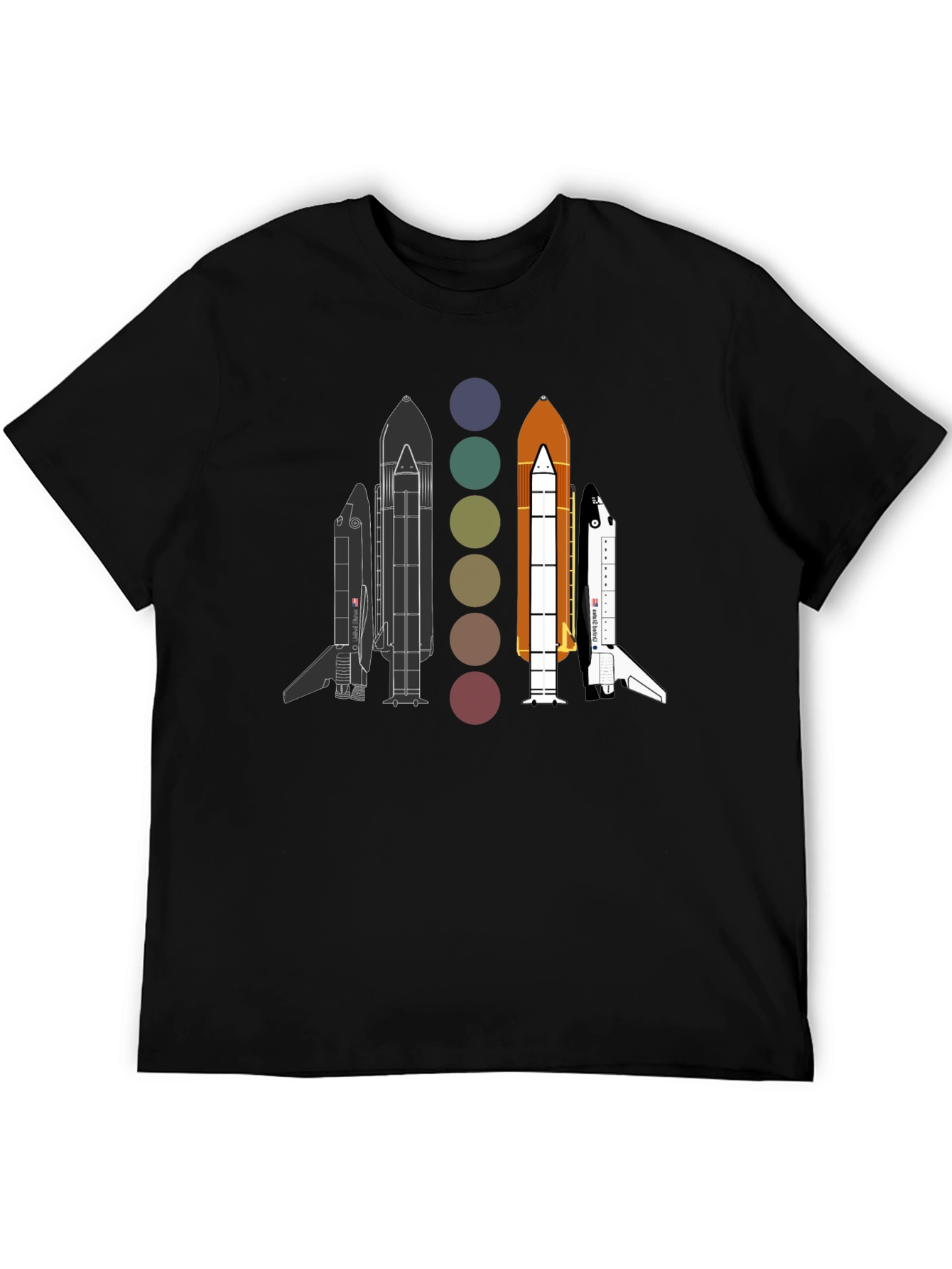 Space Shuttle Evolution Graphic T-Shirt
