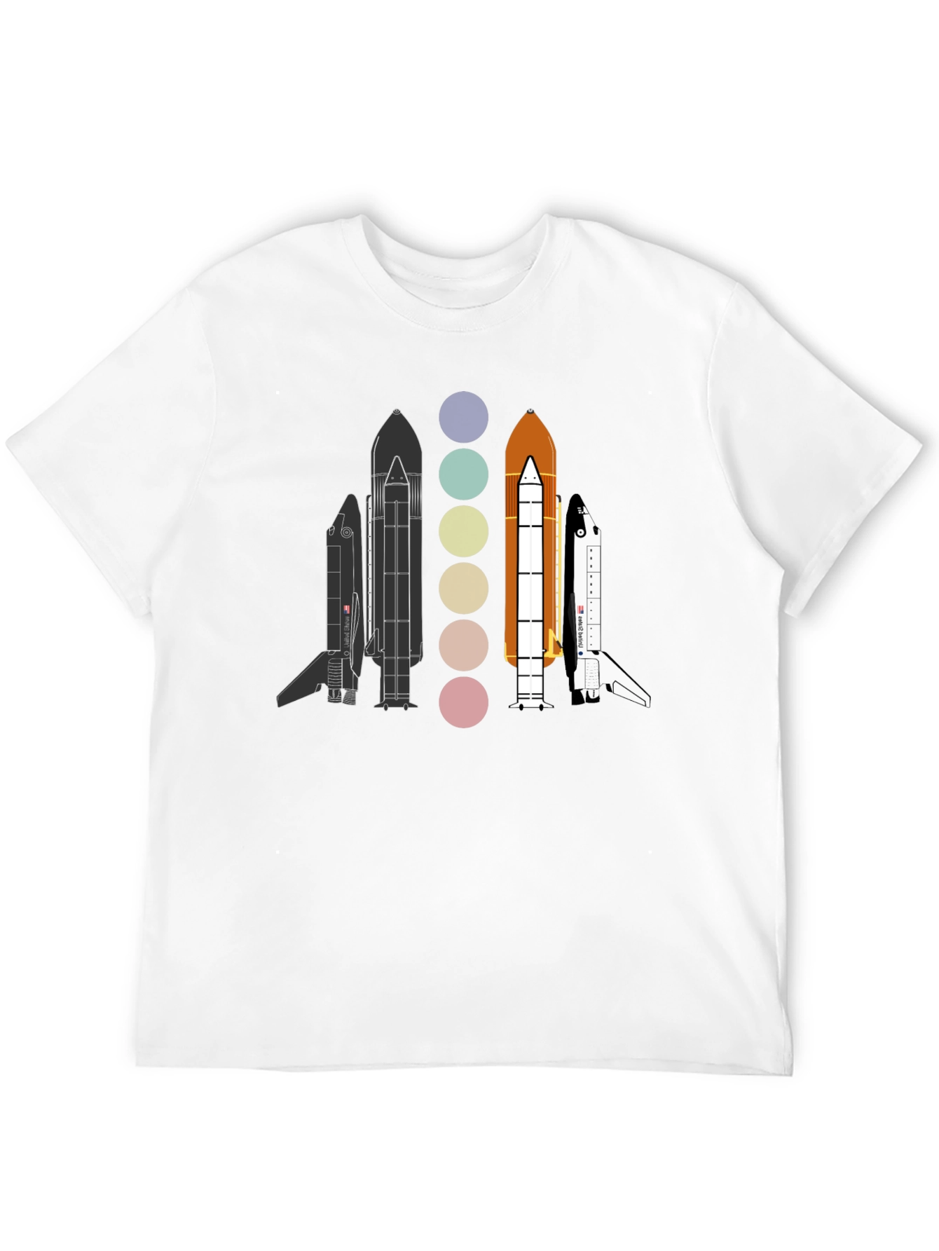 Space Shuttle Evolution Graphic T-Shirt