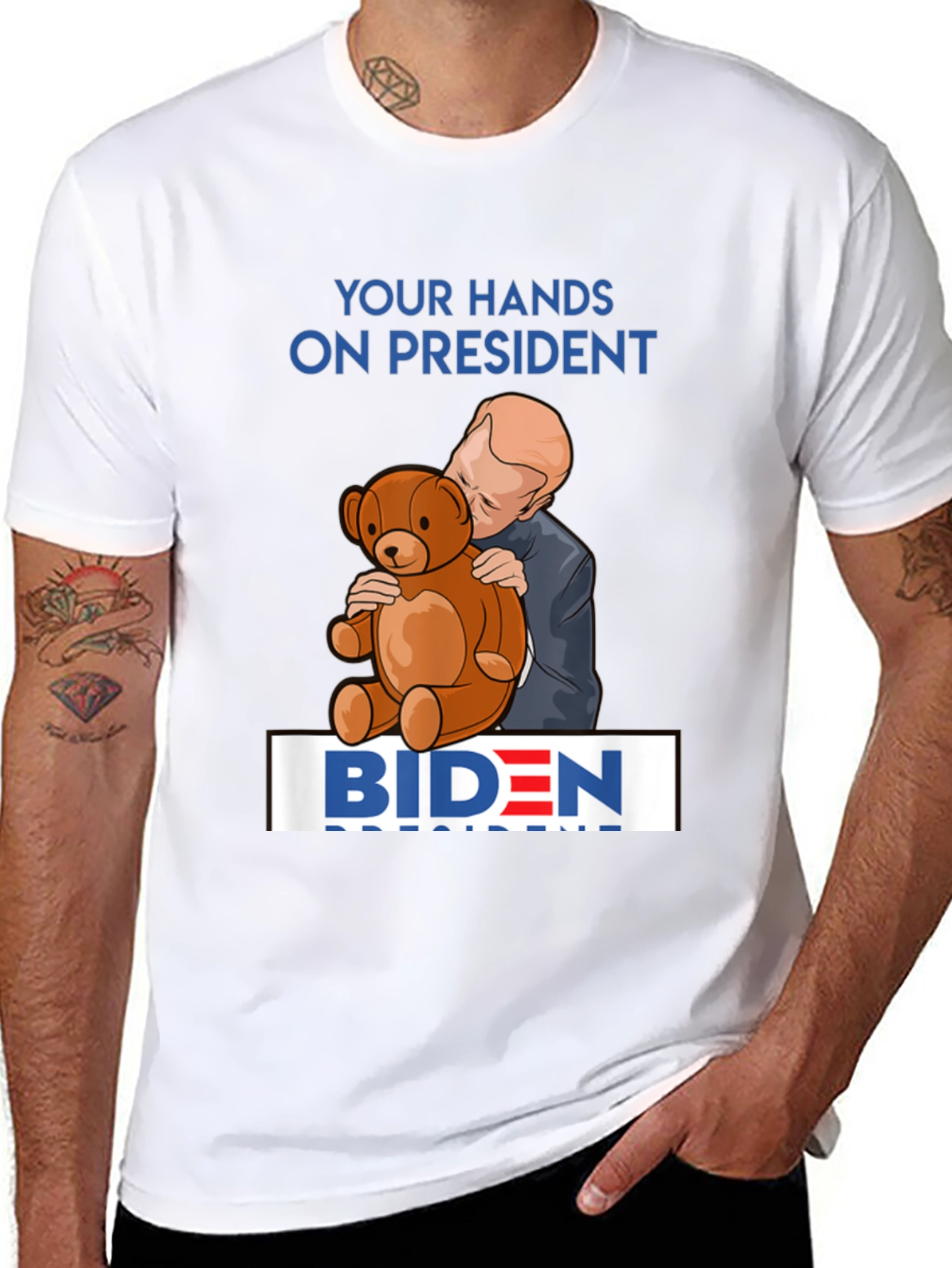 Biden Teddy Bear T-Shirt Political Humor