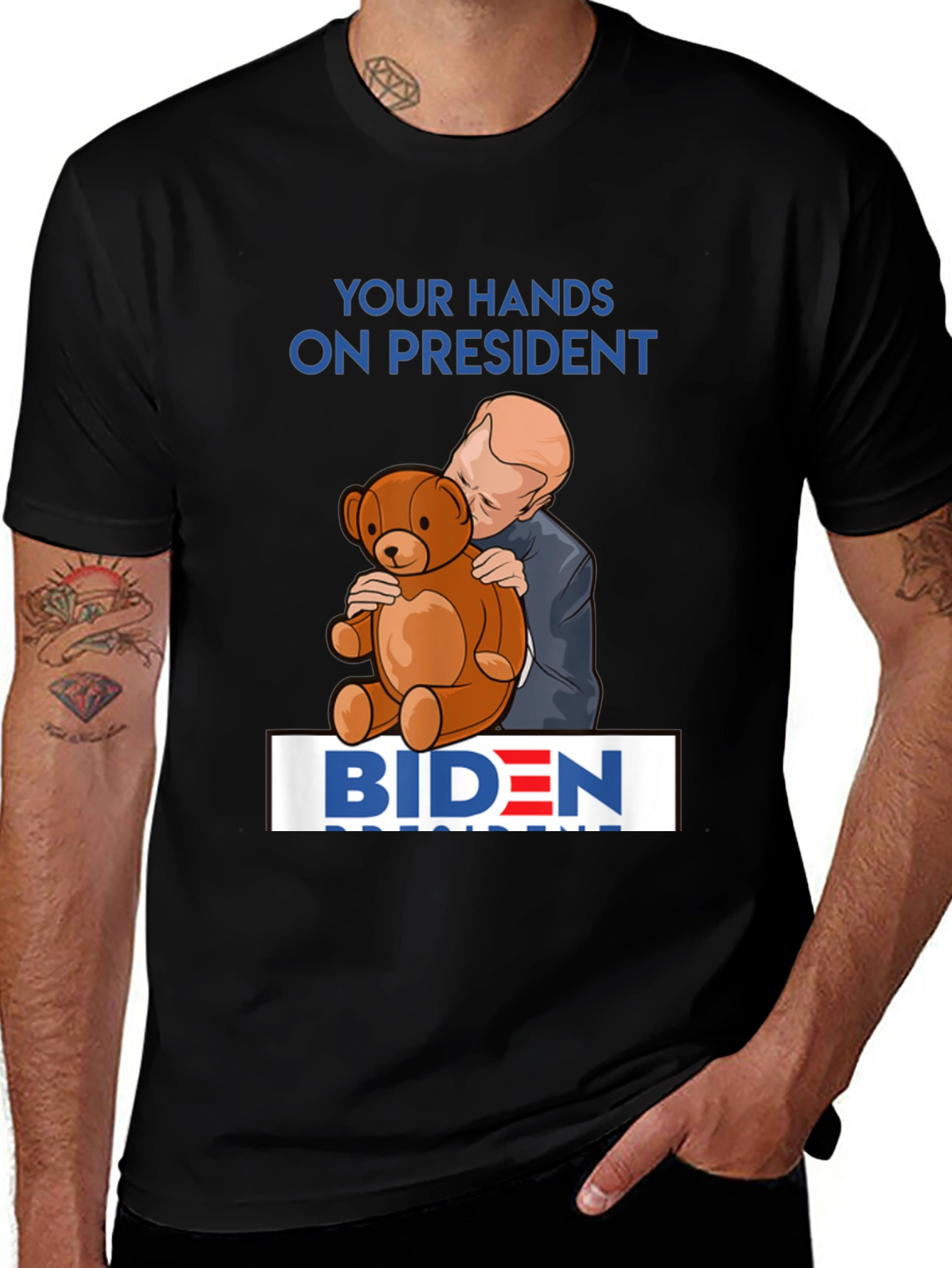 Biden Teddy Bear T-Shirt Political Humor