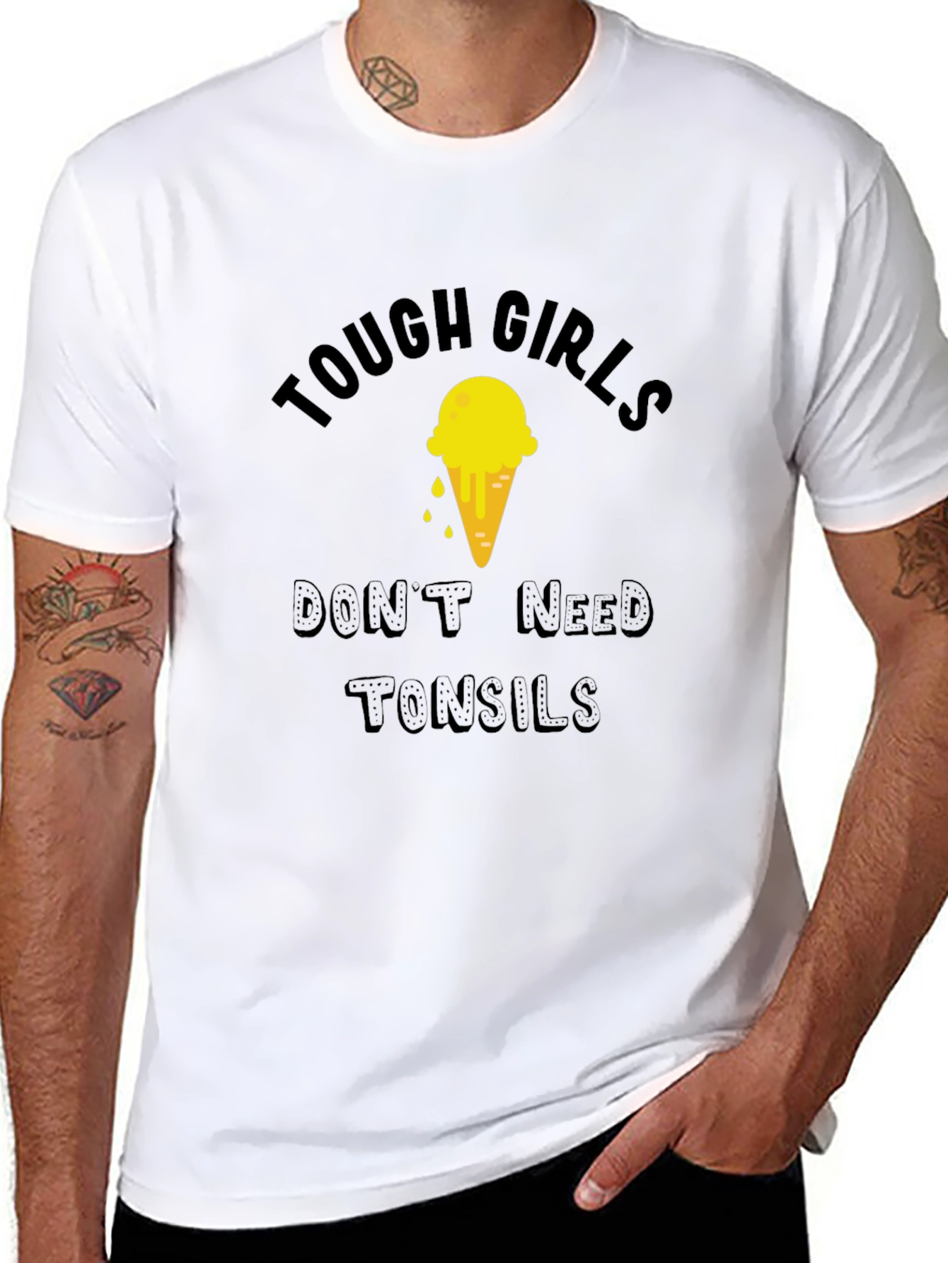 Tough Girls Need No Tonsils Graphic Tee