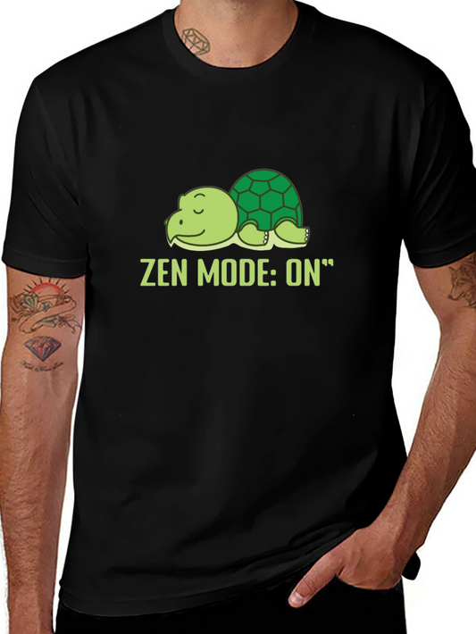 Zen Mode On Turtle Graphic Tee - Relaxed Fit