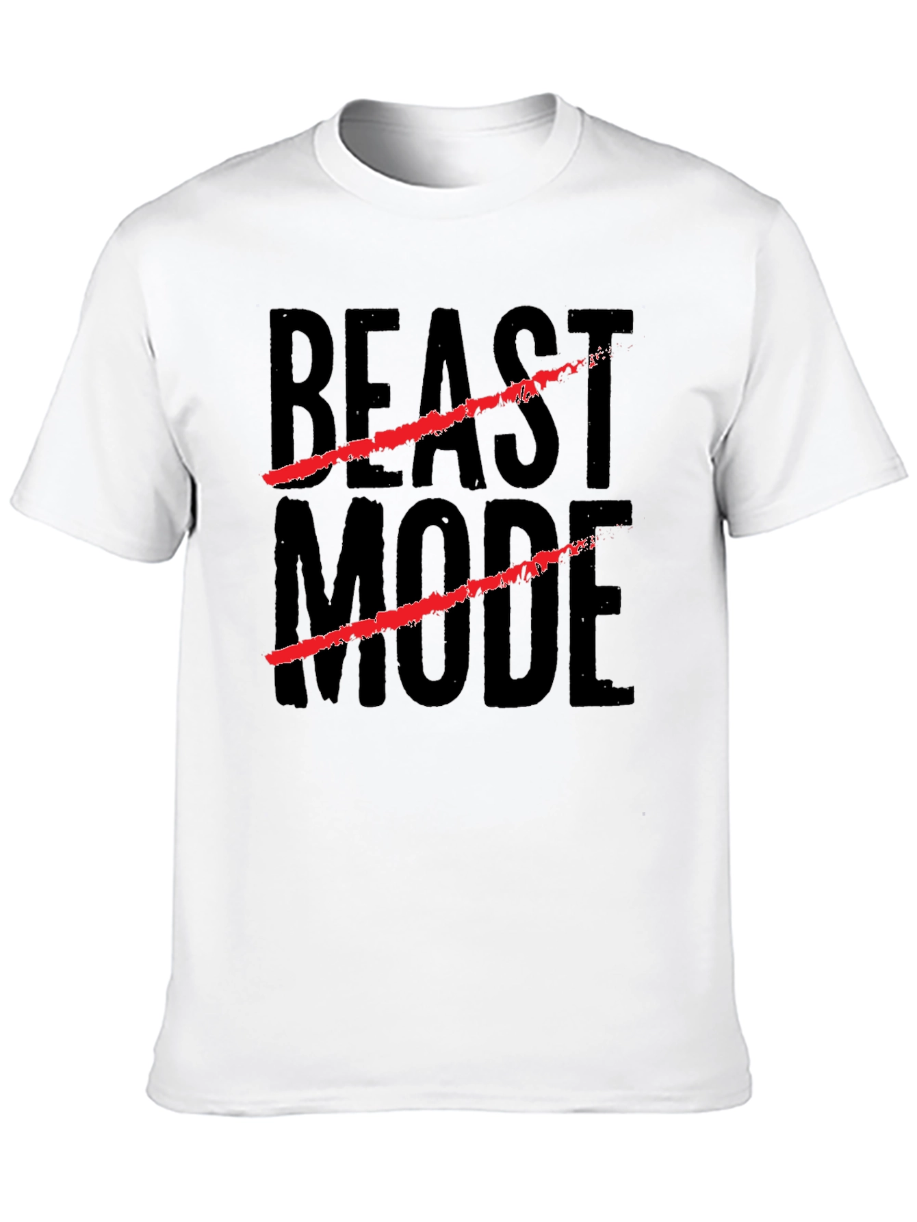 Beast Mode Graphic Print Black T-Shirt