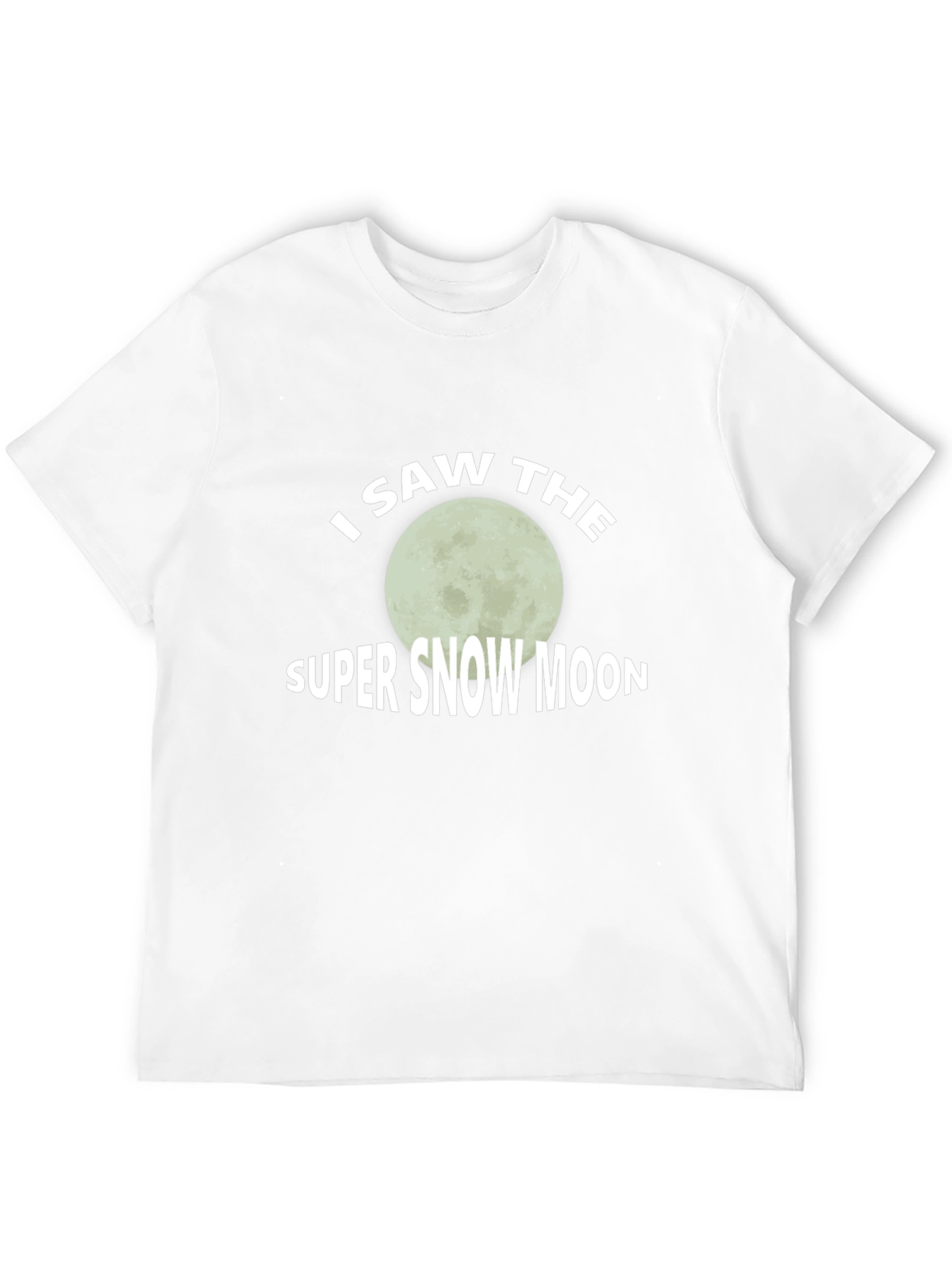 I Saw The Super Snow Moon Graphic Tee