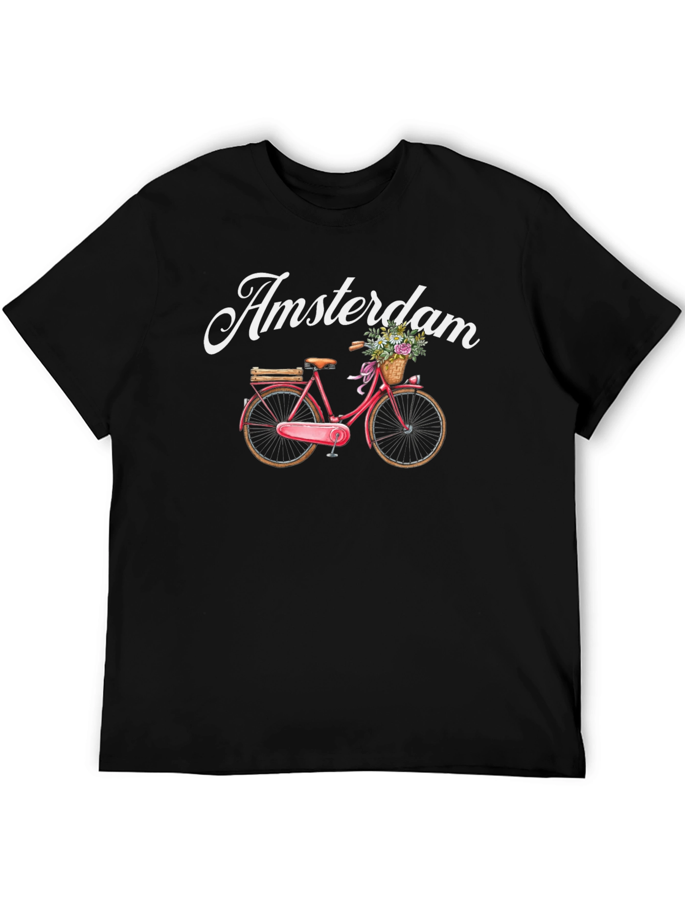 Amsterdam Bicycle Graphic Tee - Black