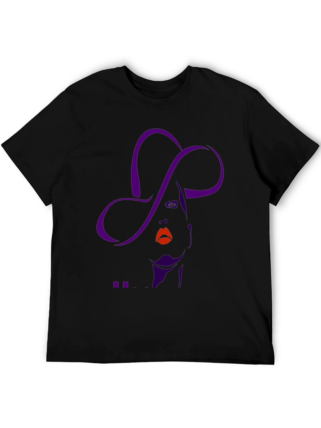 Stylish Graphic Tee - Woman with Hat