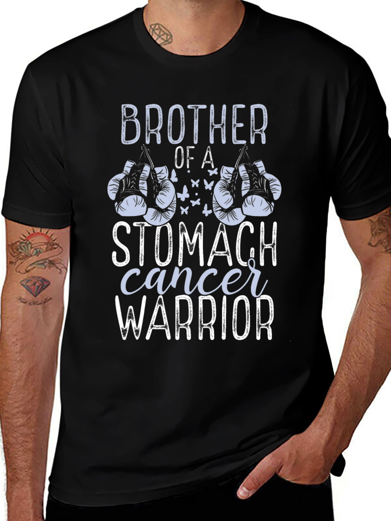 Stomach Cancer Warrior Brother T-Shirt