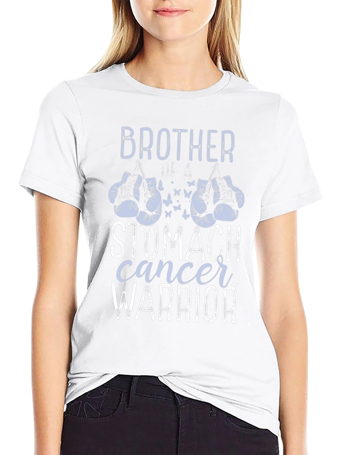 Stomach Cancer Warrior Brother T-Shirt