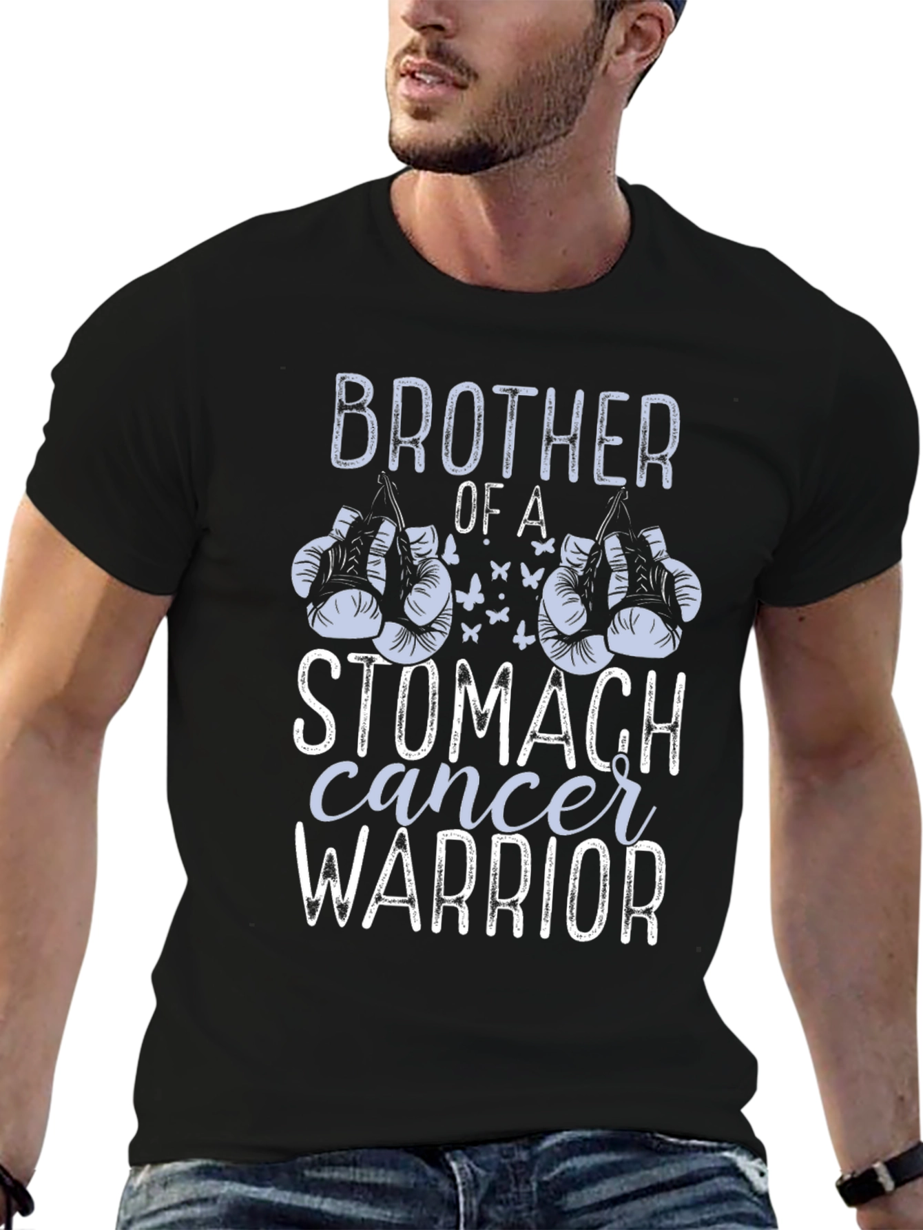 Stomach Cancer Warrior Brother T-Shirt