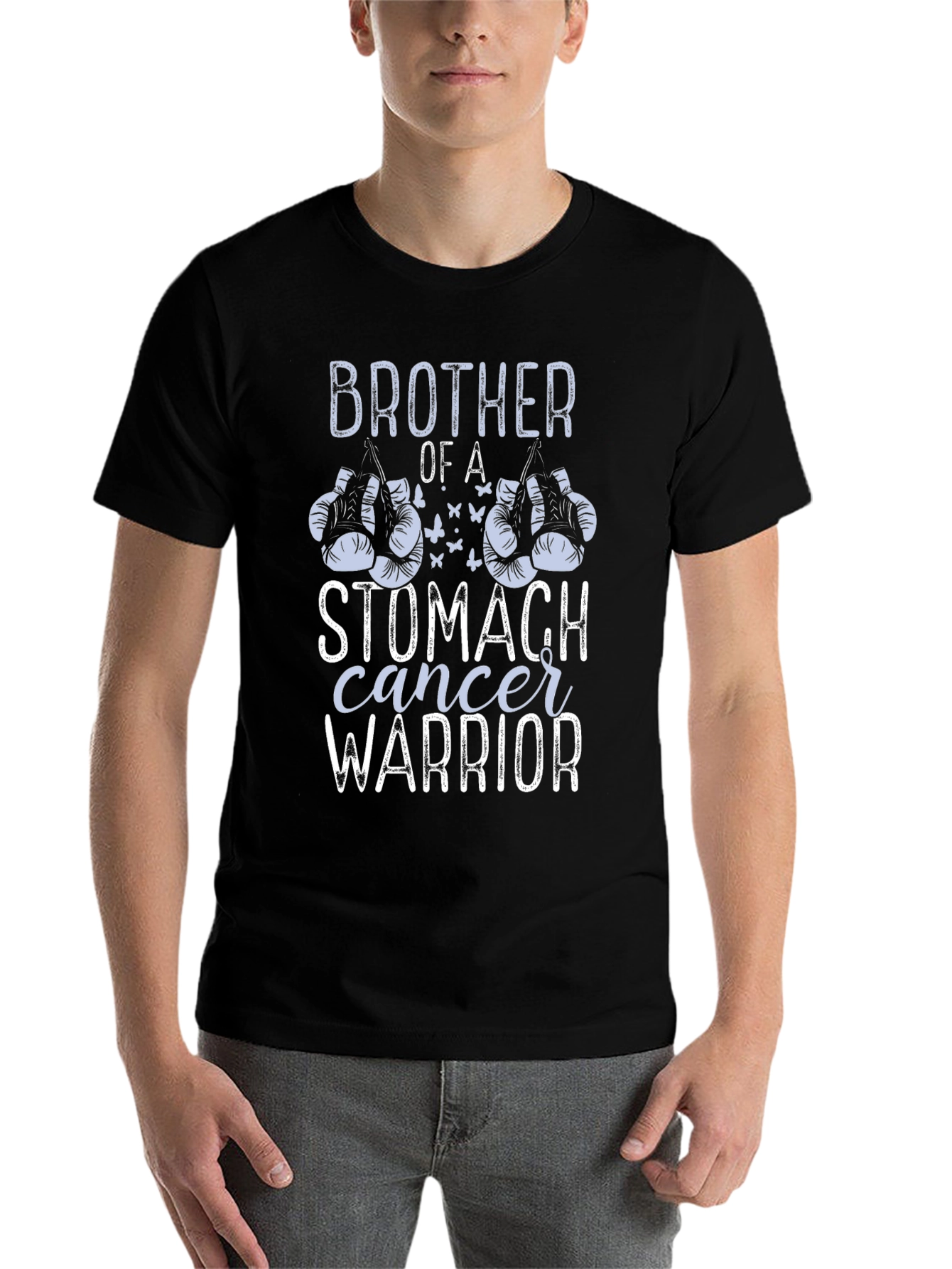 Stomach Cancer Warrior Brother T-Shirt