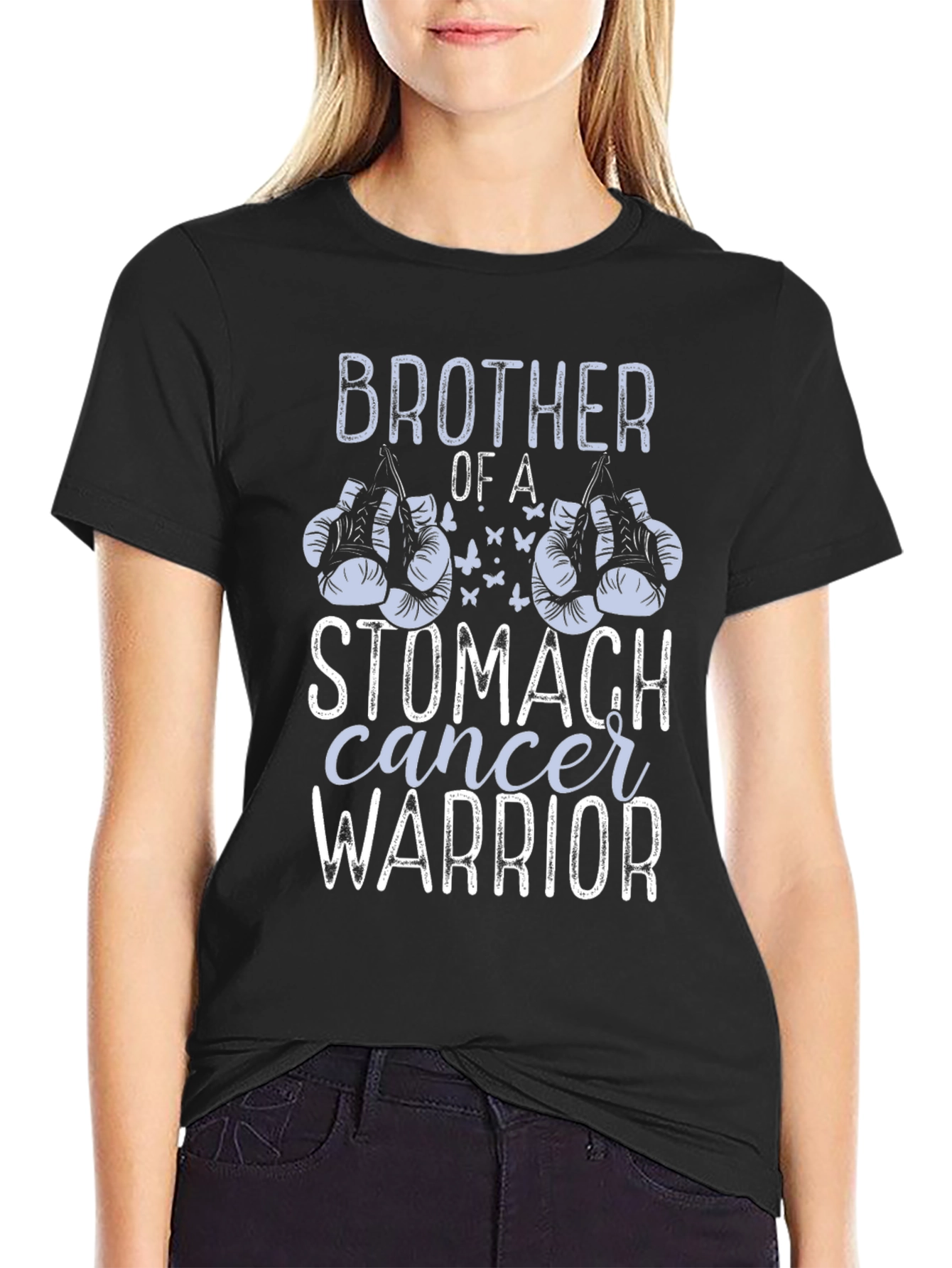 Stomach Cancer Warrior Brother T-Shirt