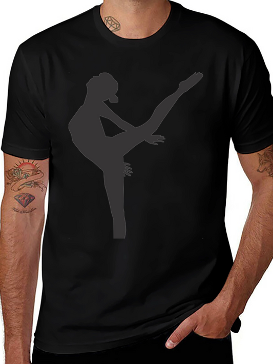 Dancer Silhouette Black T-Shirt