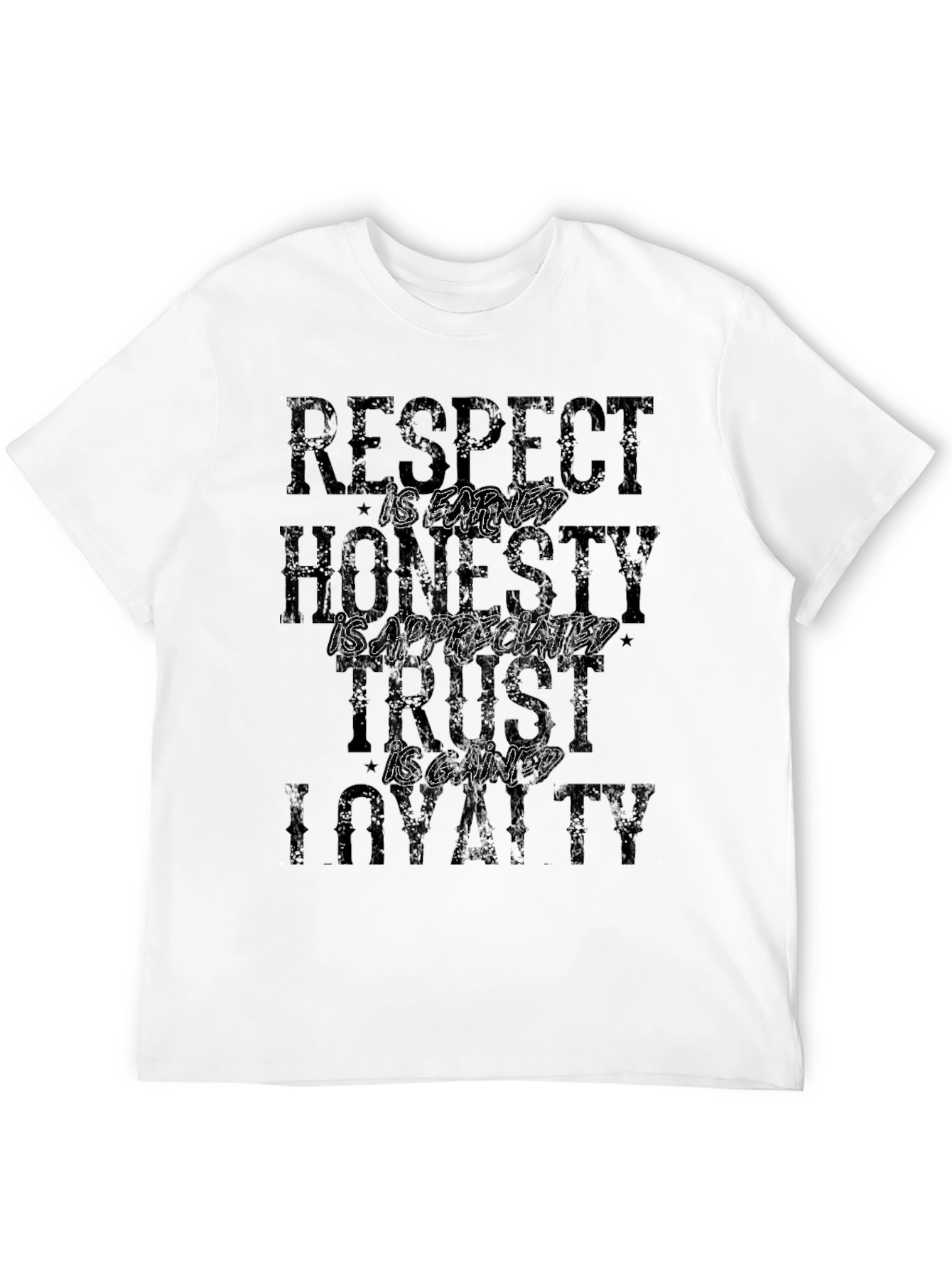 Respect Honesty Trust Loyalty Graphic T-Shirt