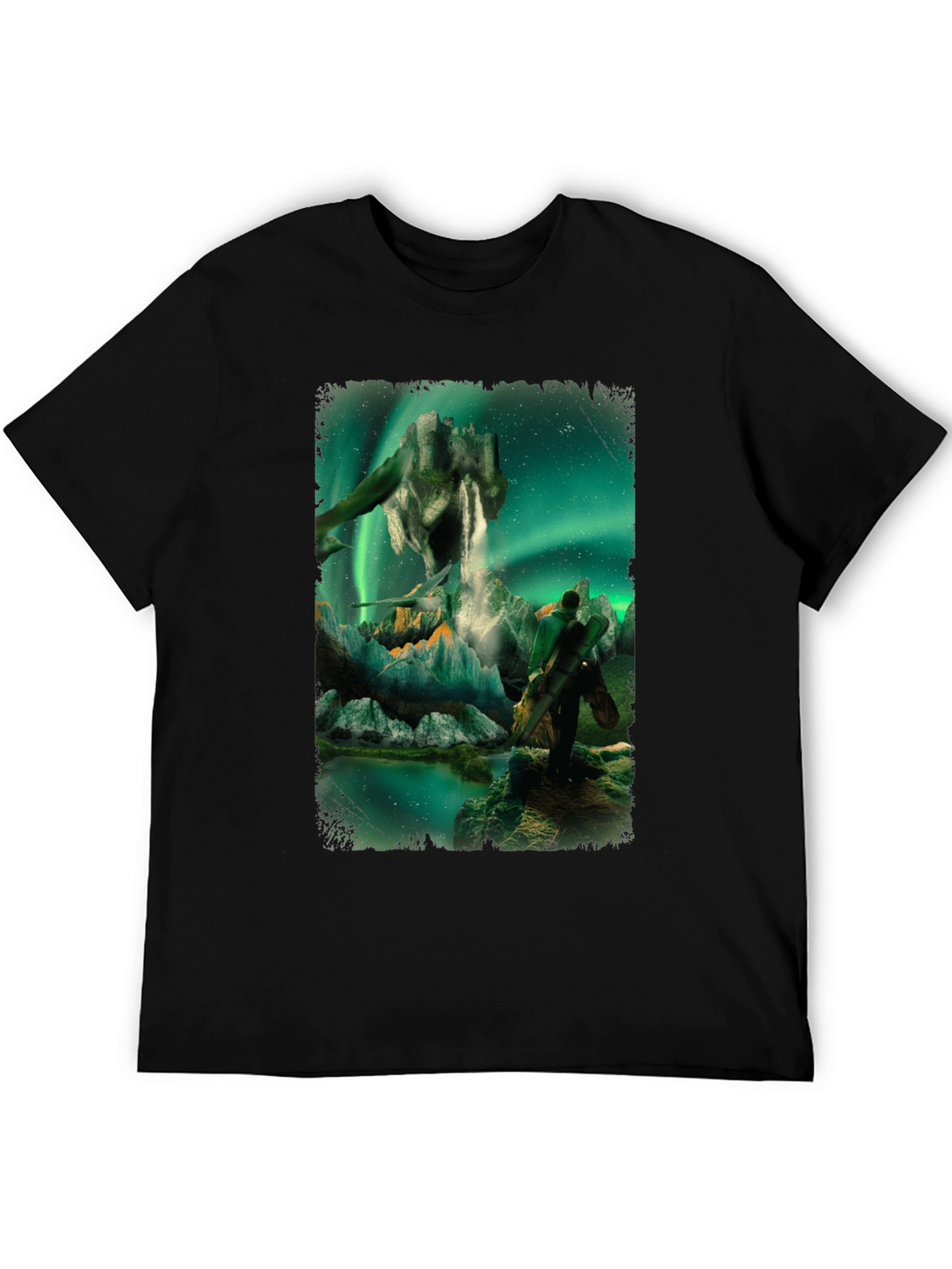 Aurora Fantasy T-Shirt - Surreal Landscape Design