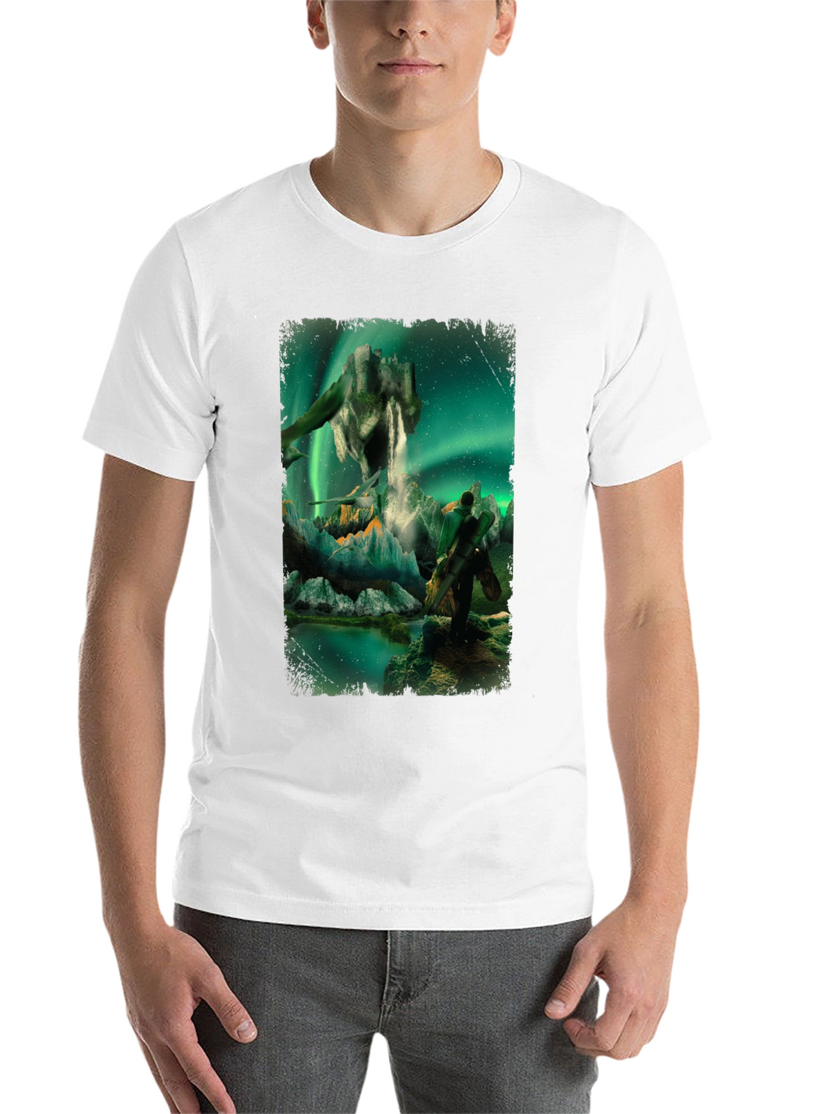 Aurora Fantasy T-Shirt - Surreal Landscape Design