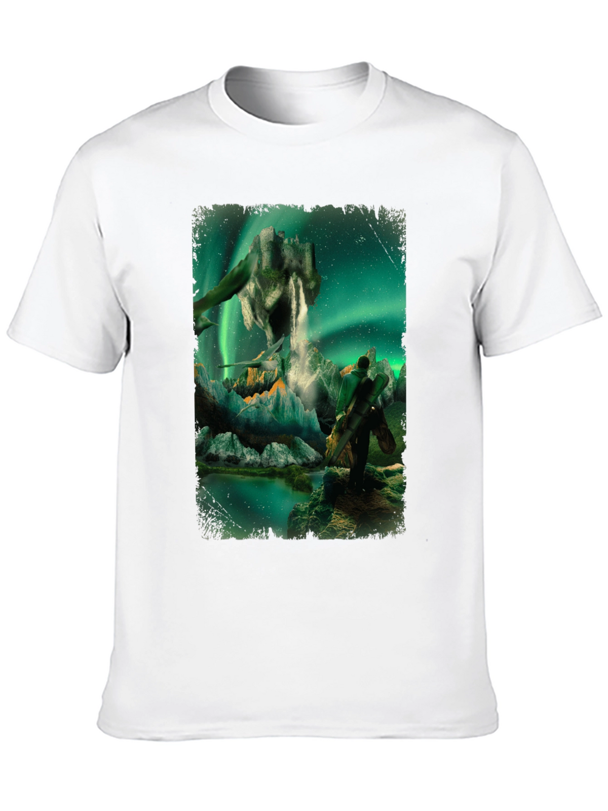 Aurora Fantasy T-Shirt - Surreal Landscape Design