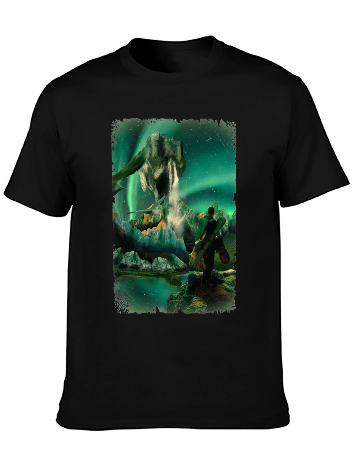 Aurora Fantasy T-Shirt - Surreal Landscape Design