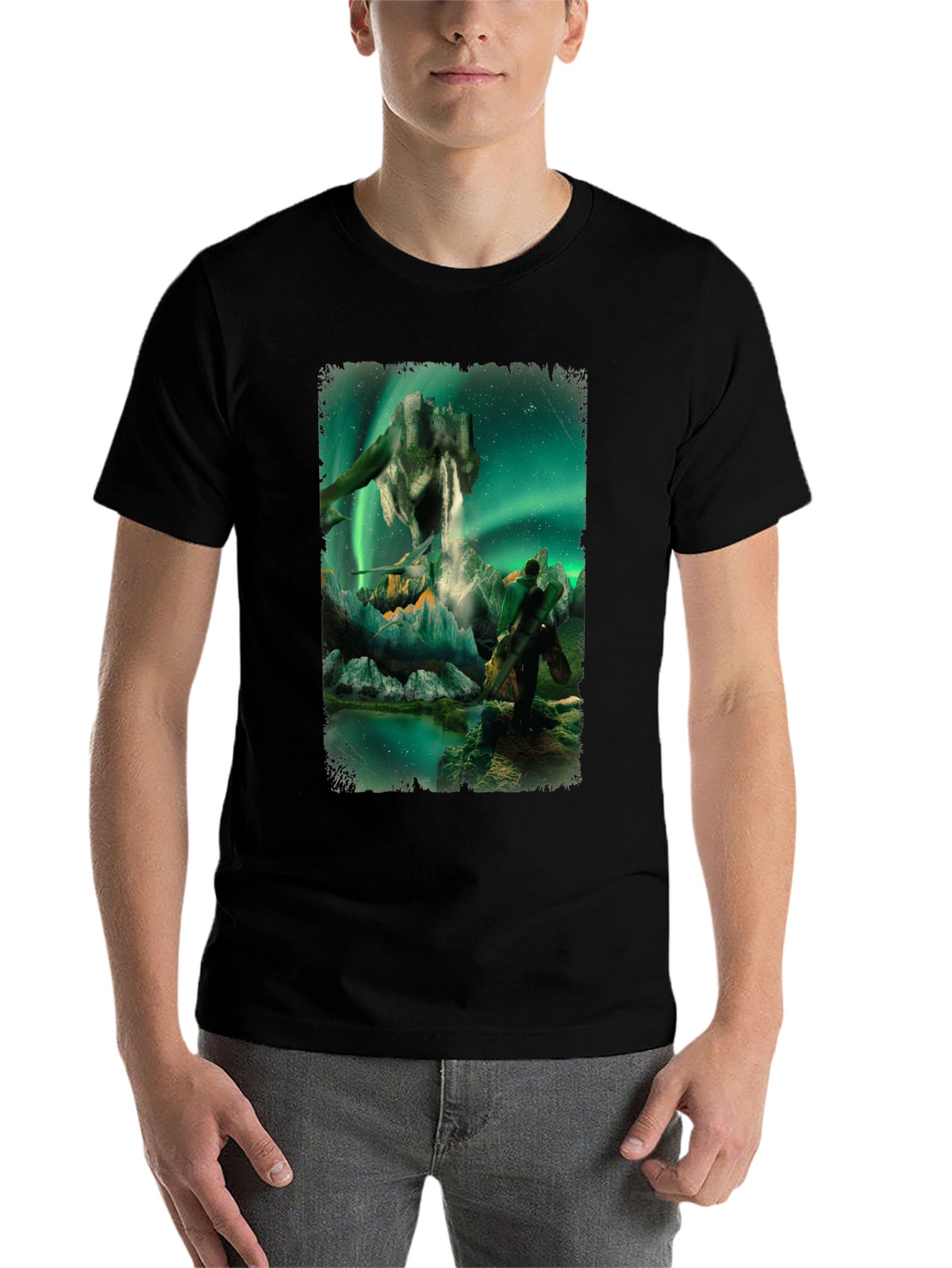 Aurora Fantasy T-Shirt - Surreal Landscape Design