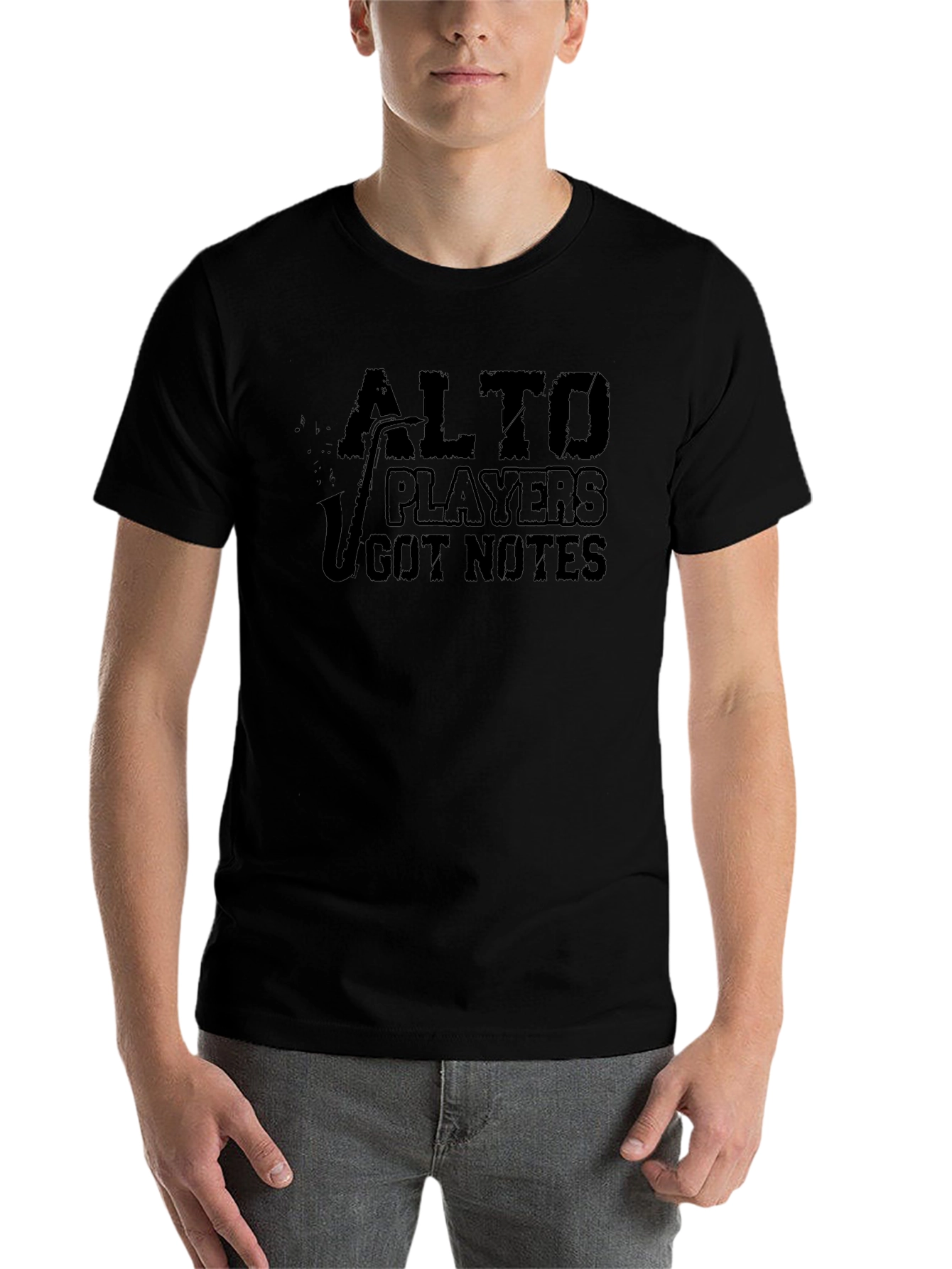 Alto Players Got Notes Black T-Shirt