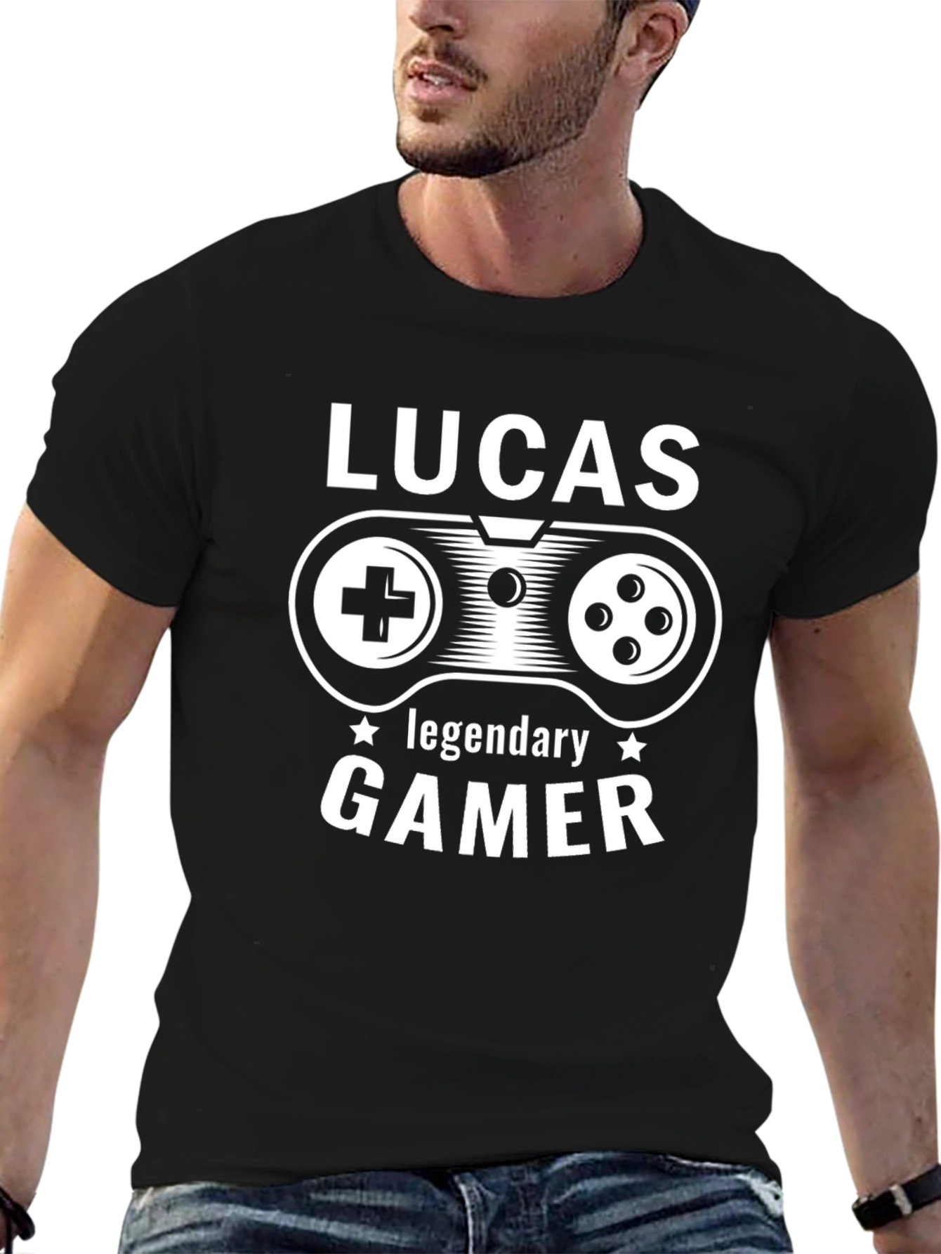 Lucas Legendary Gamer Black T-Shirt