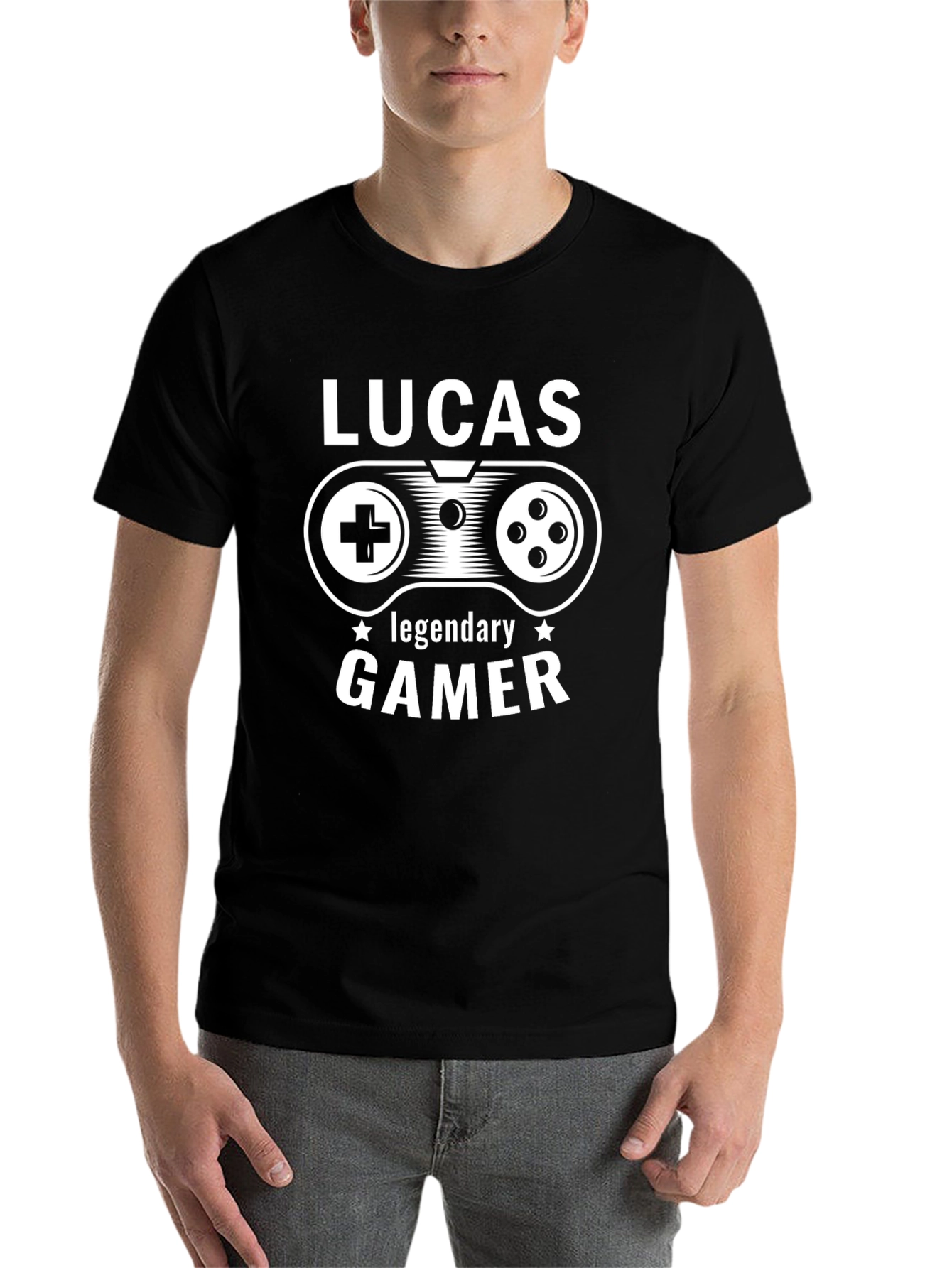 Lucas Legendary Gamer Black T-Shirt