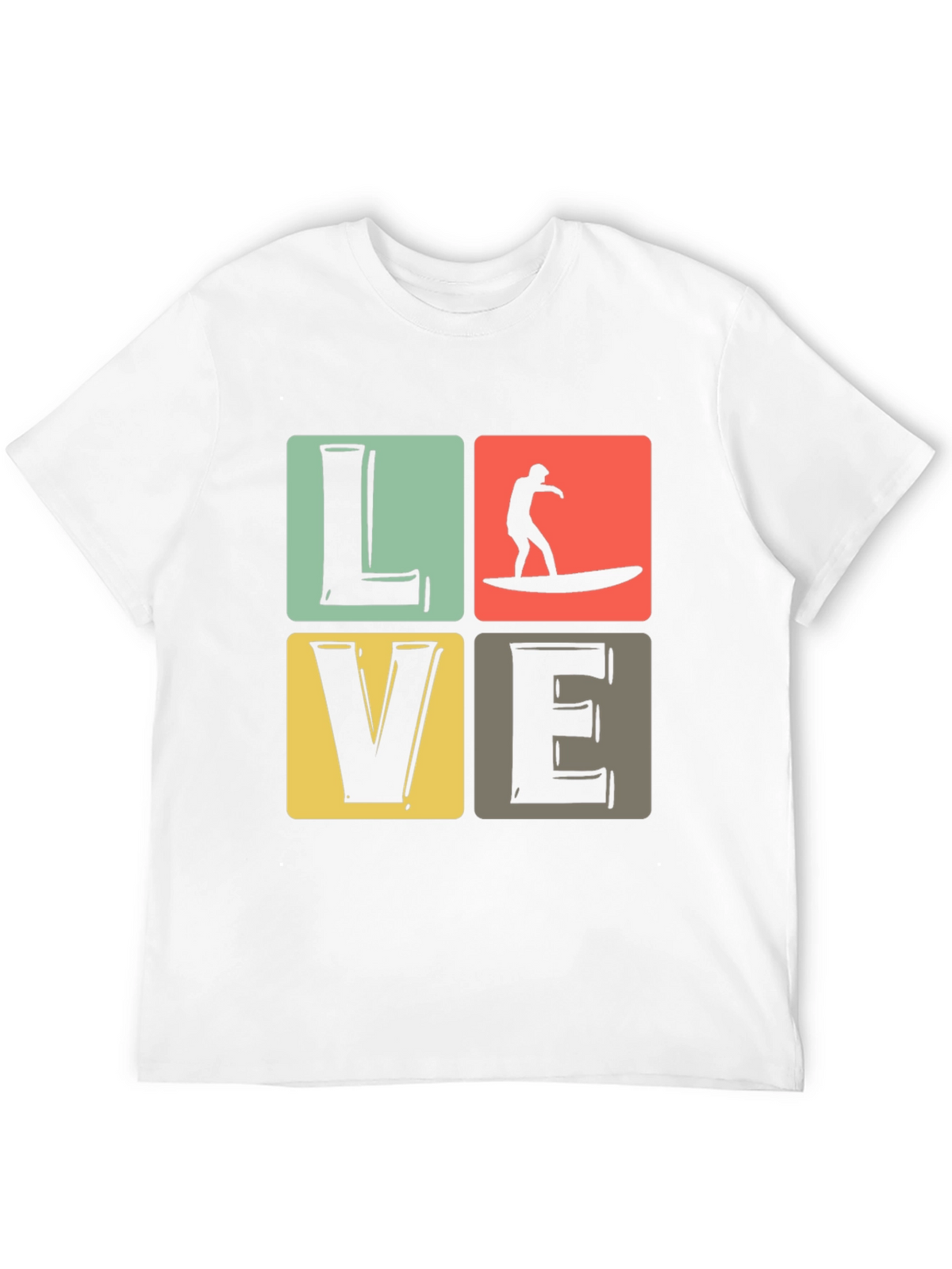 Surf Love Graphic Tee - Retro Summer Vibes T-Shirt