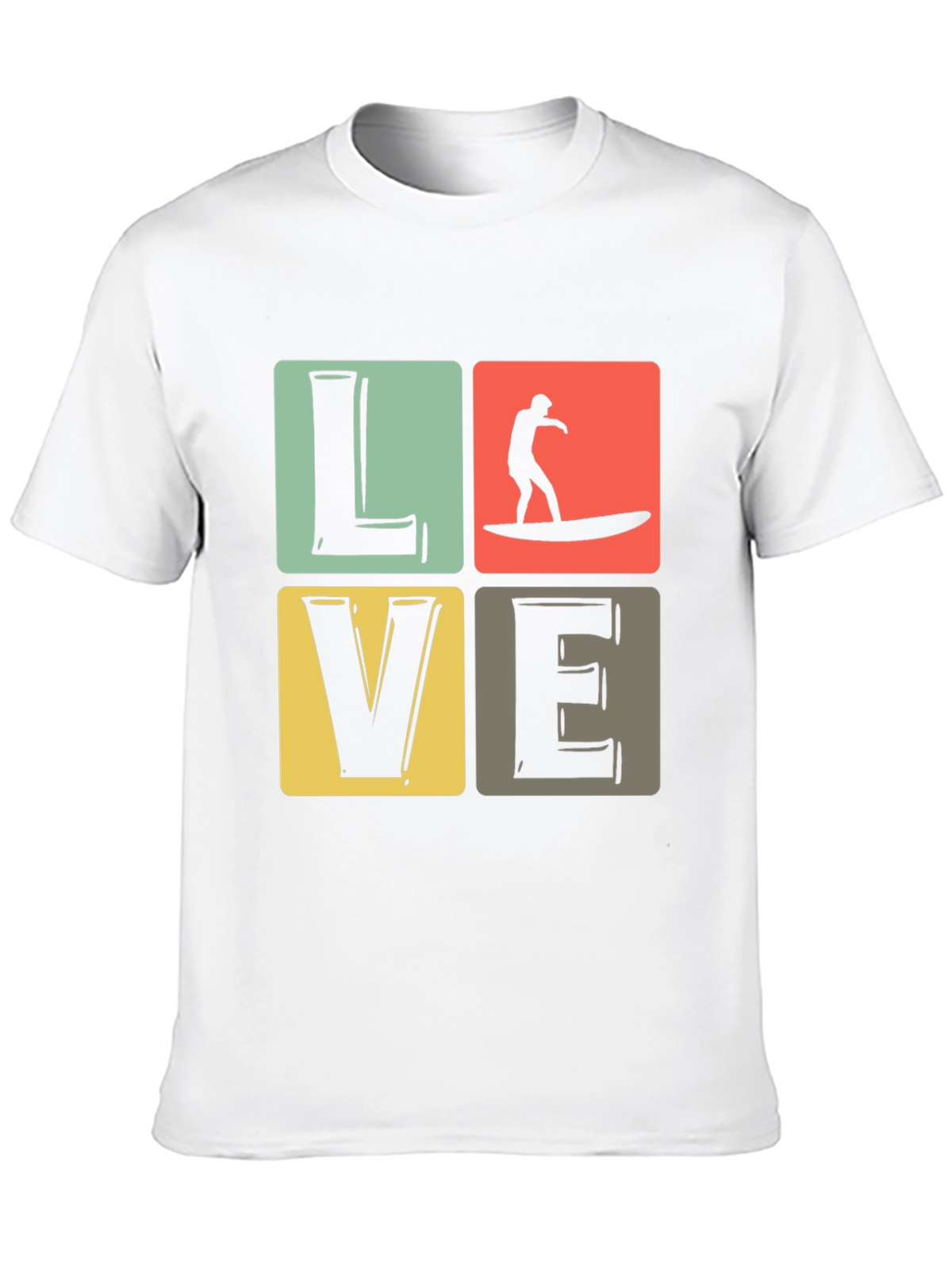 Surf Love Graphic Tee - Retro Summer Vibes T-Shirt