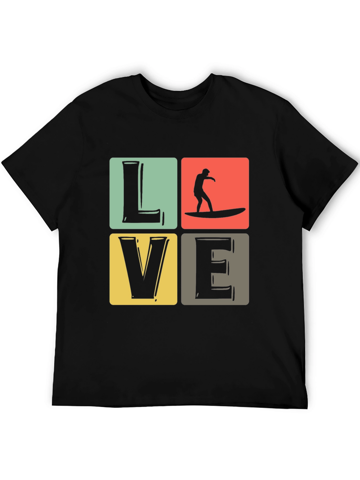 Surf Love Graphic Tee - Retro Summer Vibes T-Shirt