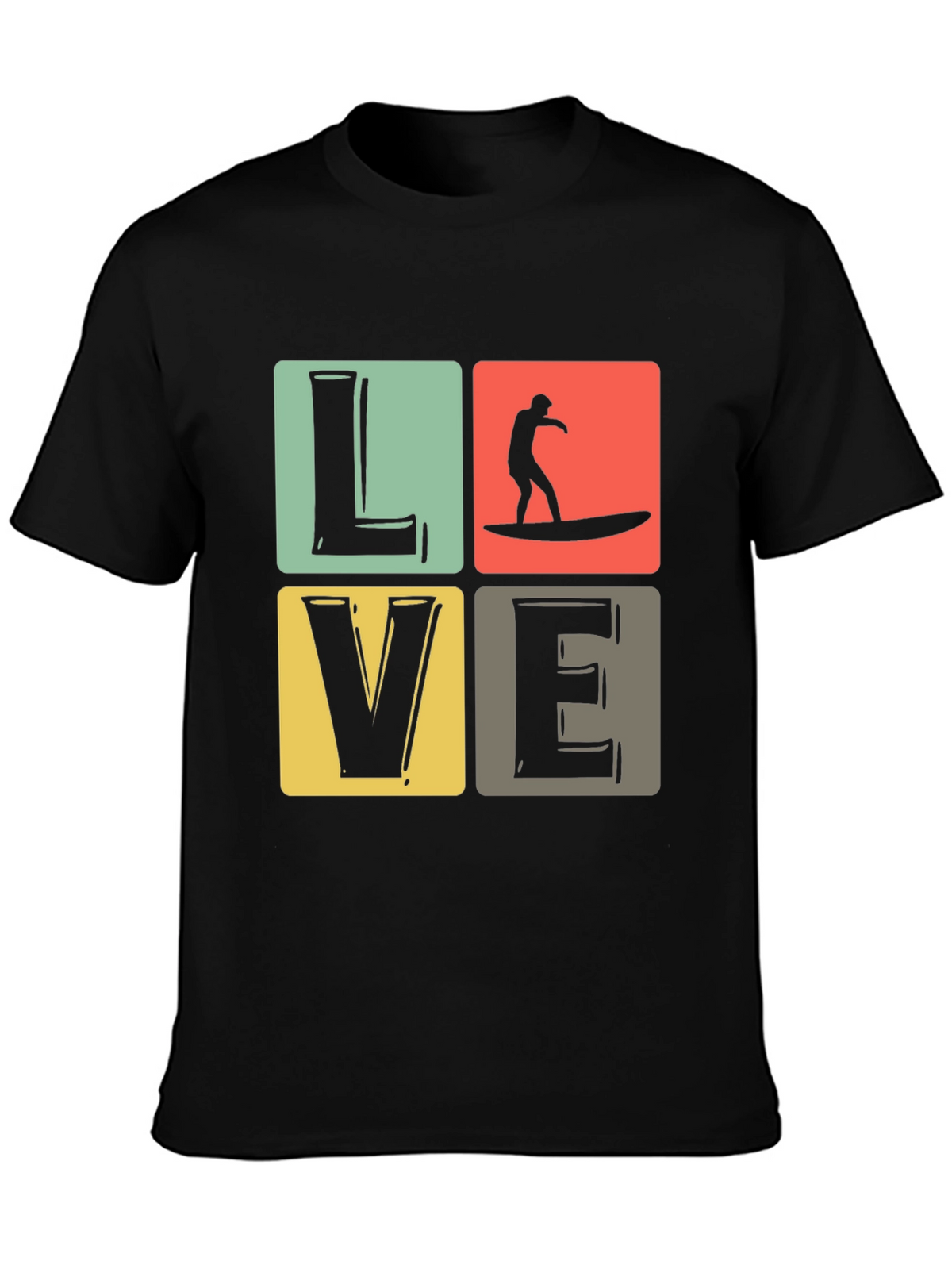 Surf Love Graphic Tee - Retro Summer Vibes T-Shirt