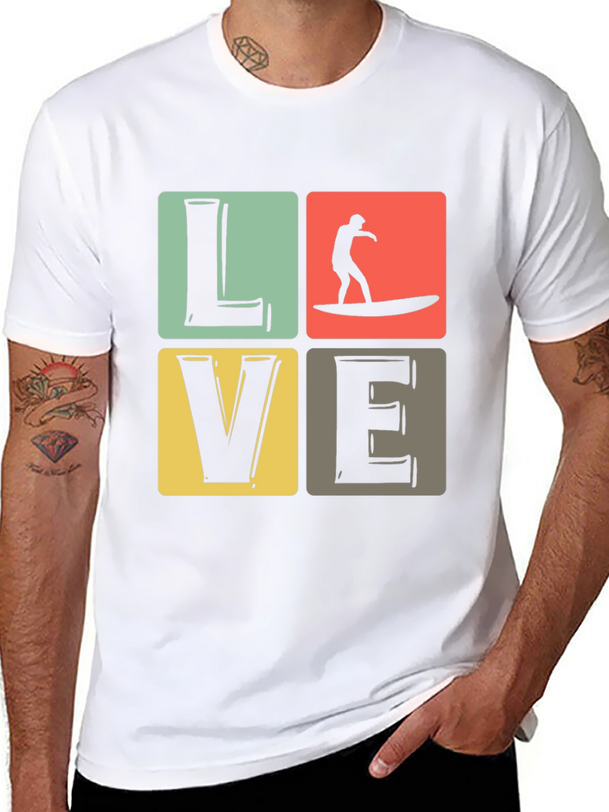 Surf Love Graphic Tee - Retro Summer Vibes T-Shirt