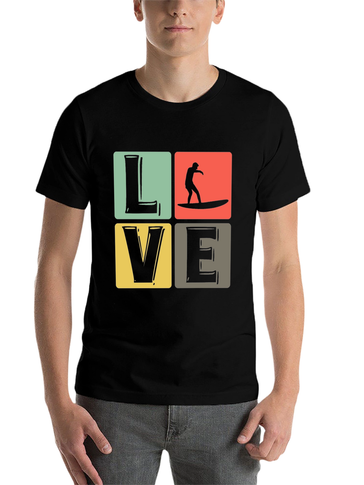 Surf Love Graphic Tee - Retro Summer Vibes T-Shirt