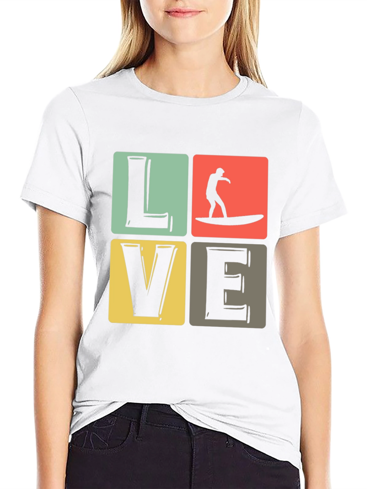Surf Love Graphic Tee - Retro Summer Vibes T-Shirt