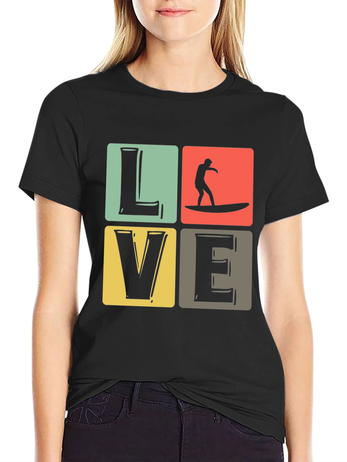 Surf Love Graphic Tee - Retro Summer Vibes T-Shirt