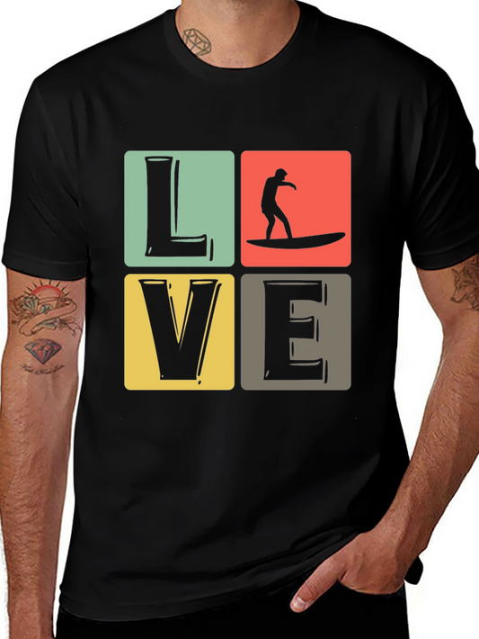 Surf Love Graphic Tee - Retro Summer Vibes T-Shirt