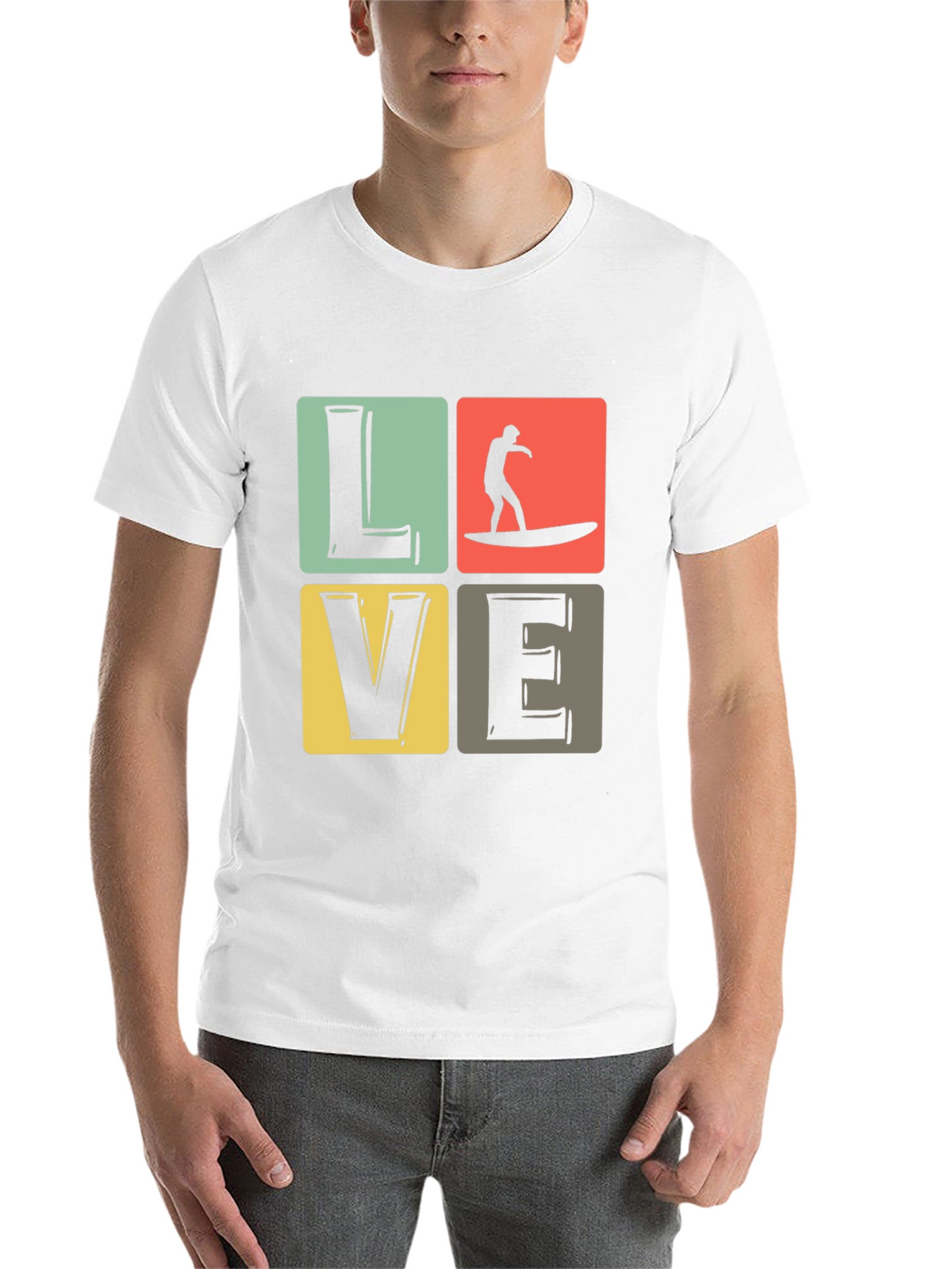 Surf Love Graphic Tee - Retro Summer Vibes T-Shirt