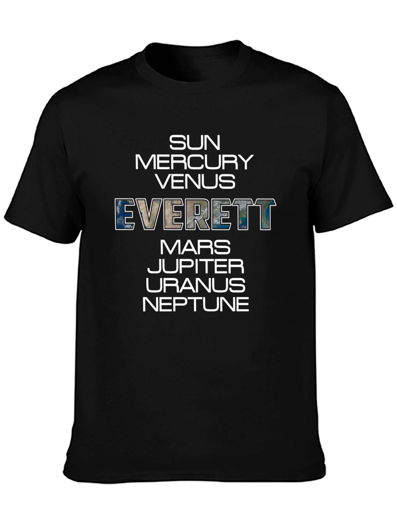 Planets Everett Graphic Tee - Universe T-Shirt