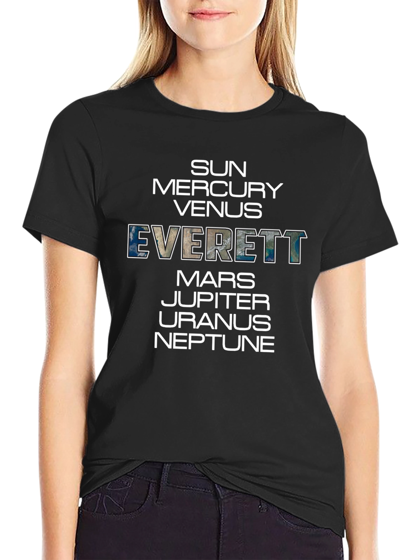 Planets Everett Graphic Tee - Universe T-Shirt