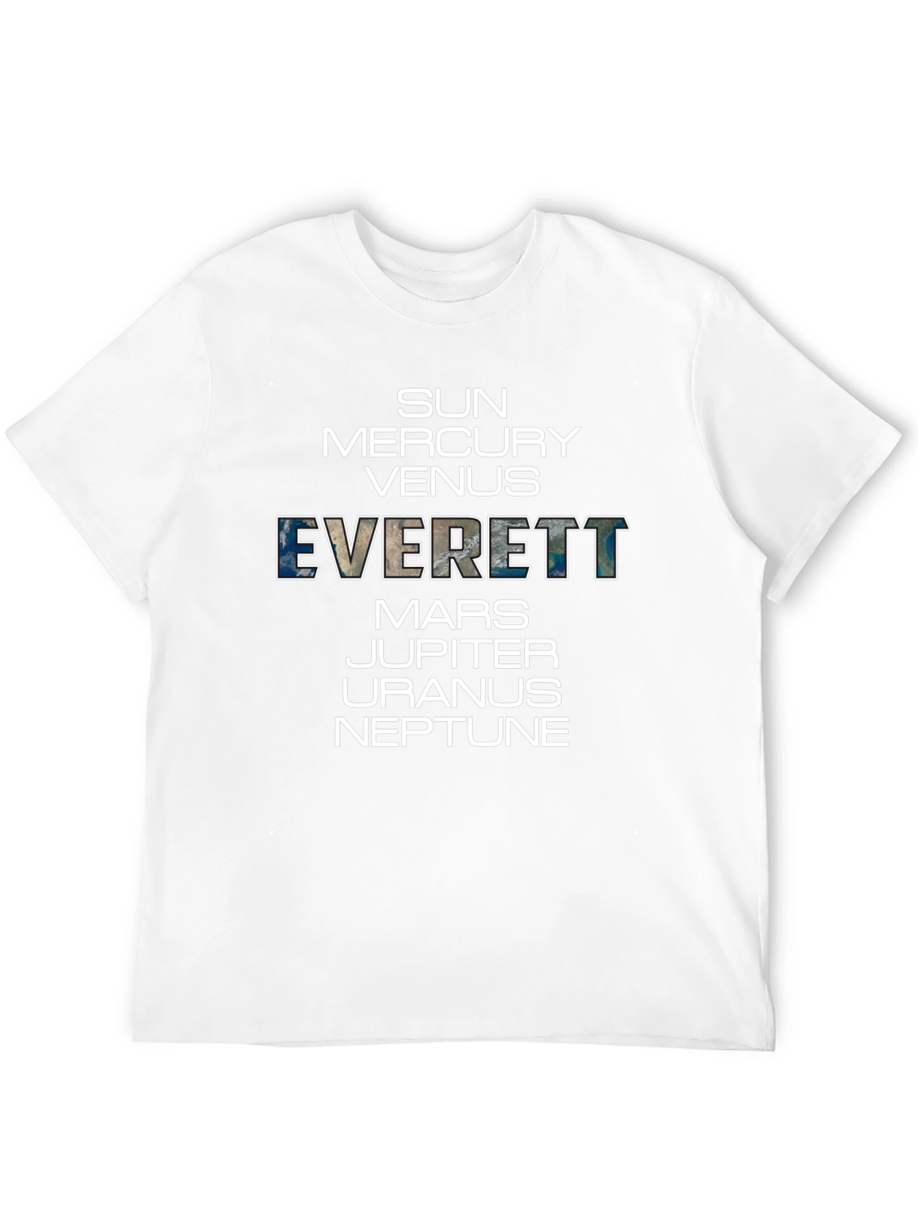 Planets Everett Graphic Tee - Universe T-Shirt