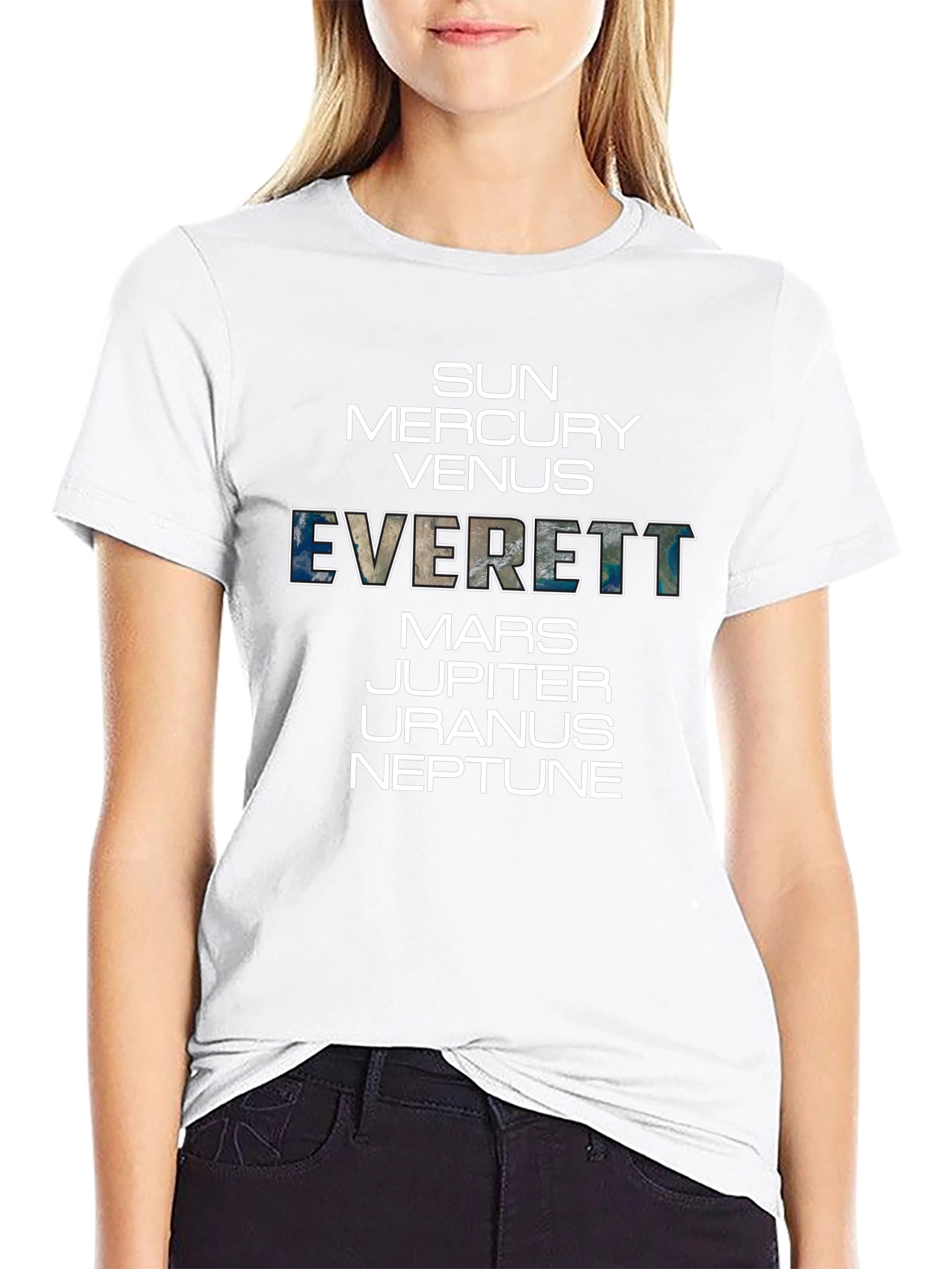 Planets Everett Graphic Tee - Universe T-Shirt